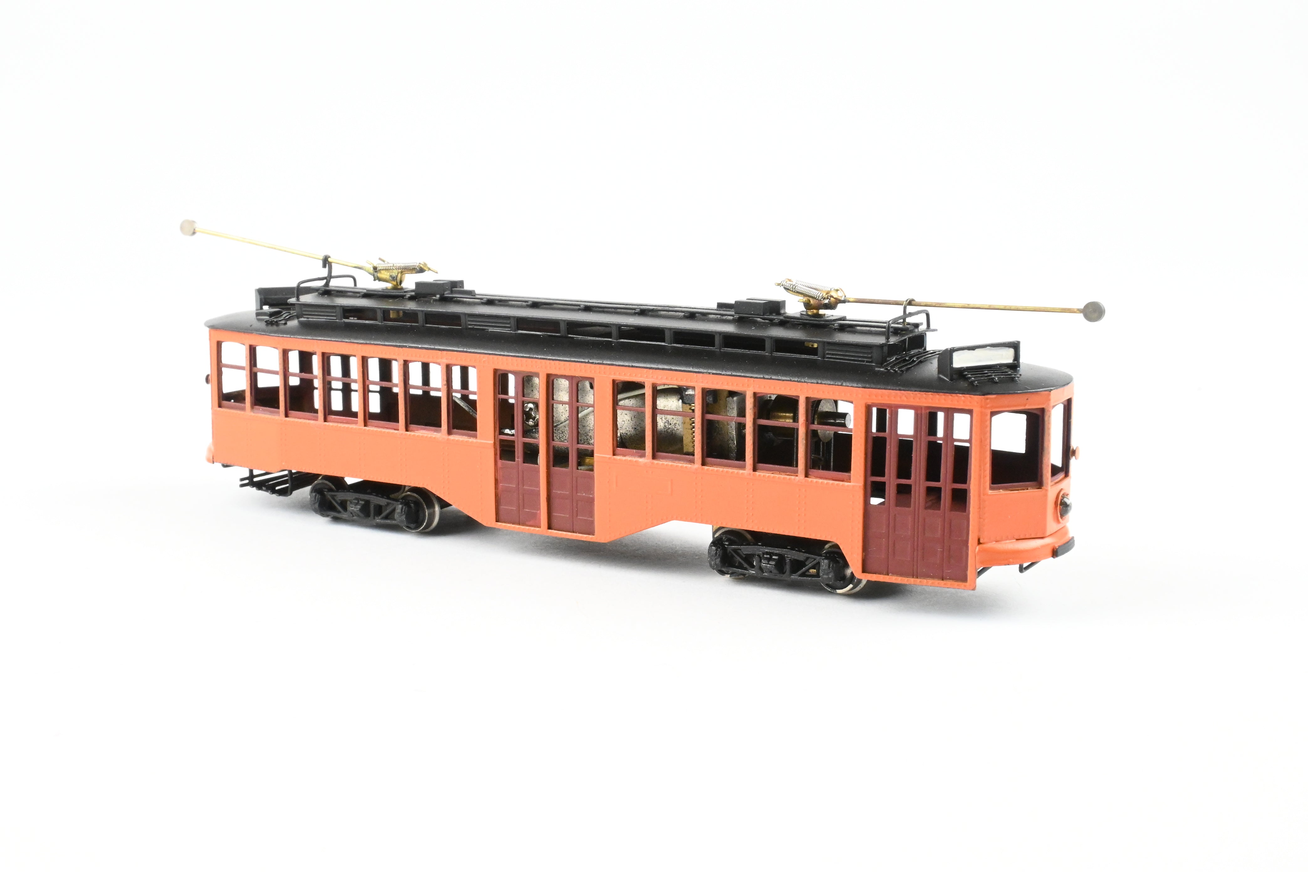HO Scale Brass Fairfield Models Pittsburgh Railway Co. Double Ended Joe's Trolley Car, CP Variant, Unlettered, Model Train Collectible