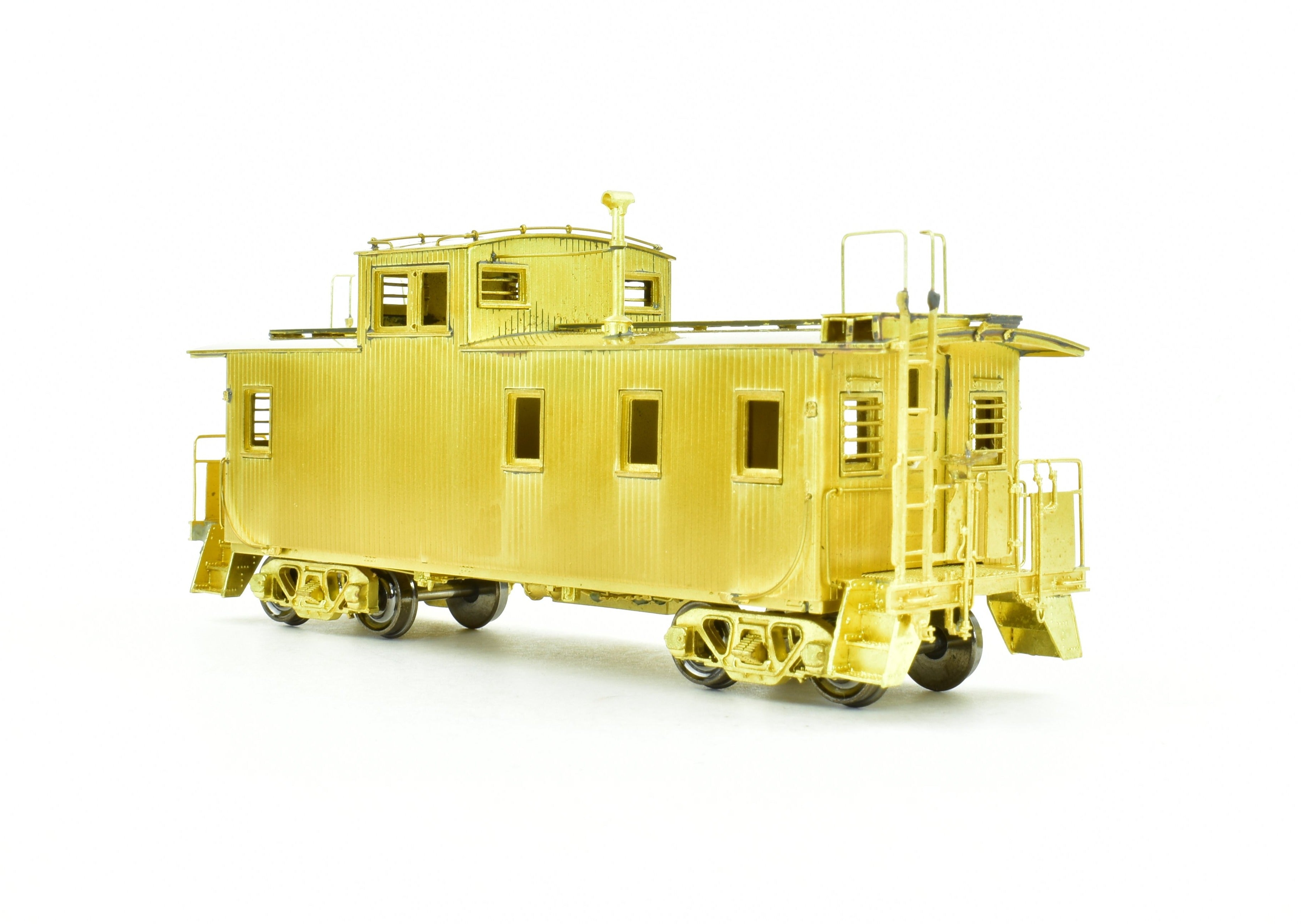 HO Scale Brass Caboose Model by OMI - Overland Models, Inc. for Great Northern Railroad, Factory New 30-Foot Wood Design