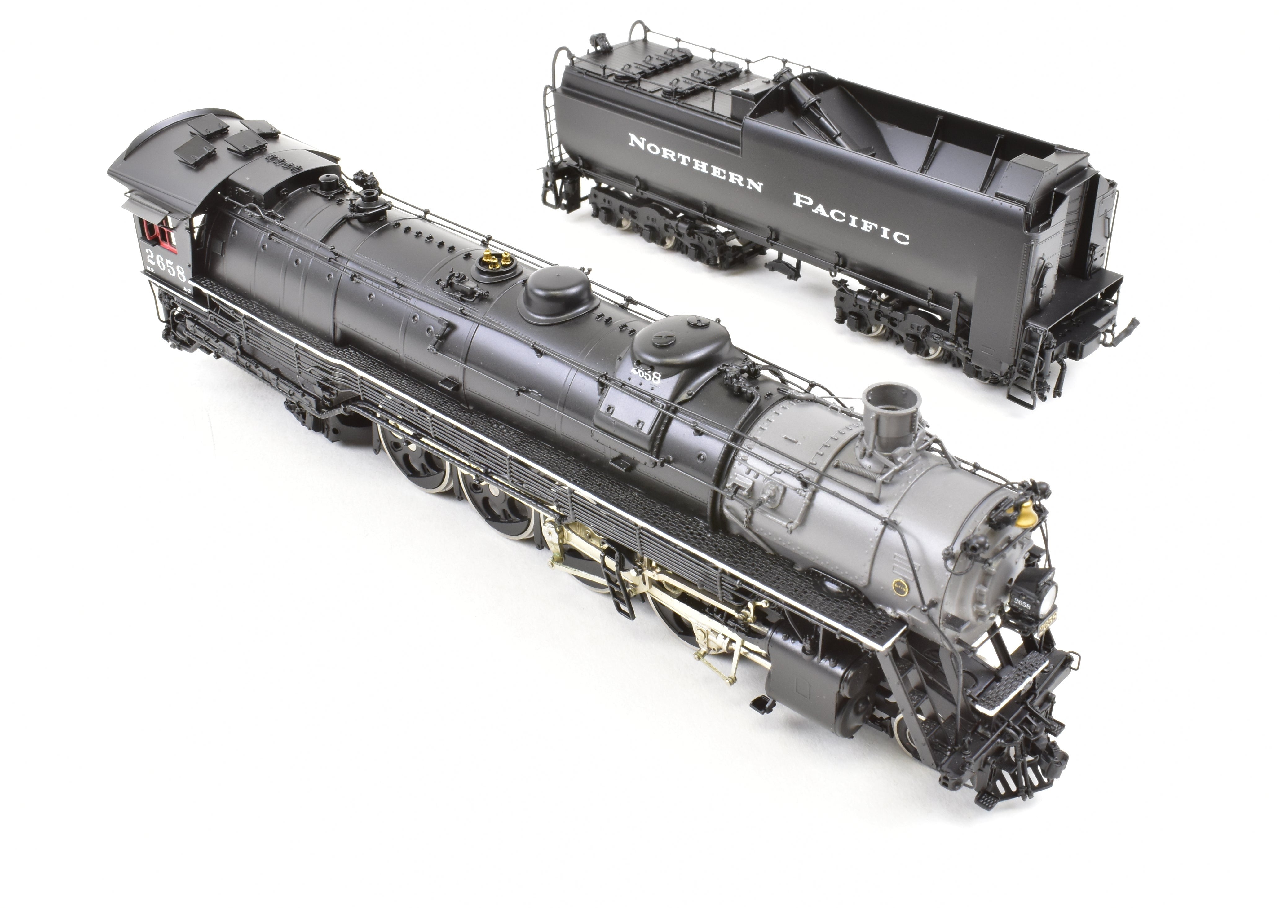 HO Scale Brass W&R Enterprises NP Northern Pacific A-2 4-8-4 Locomotive #2658