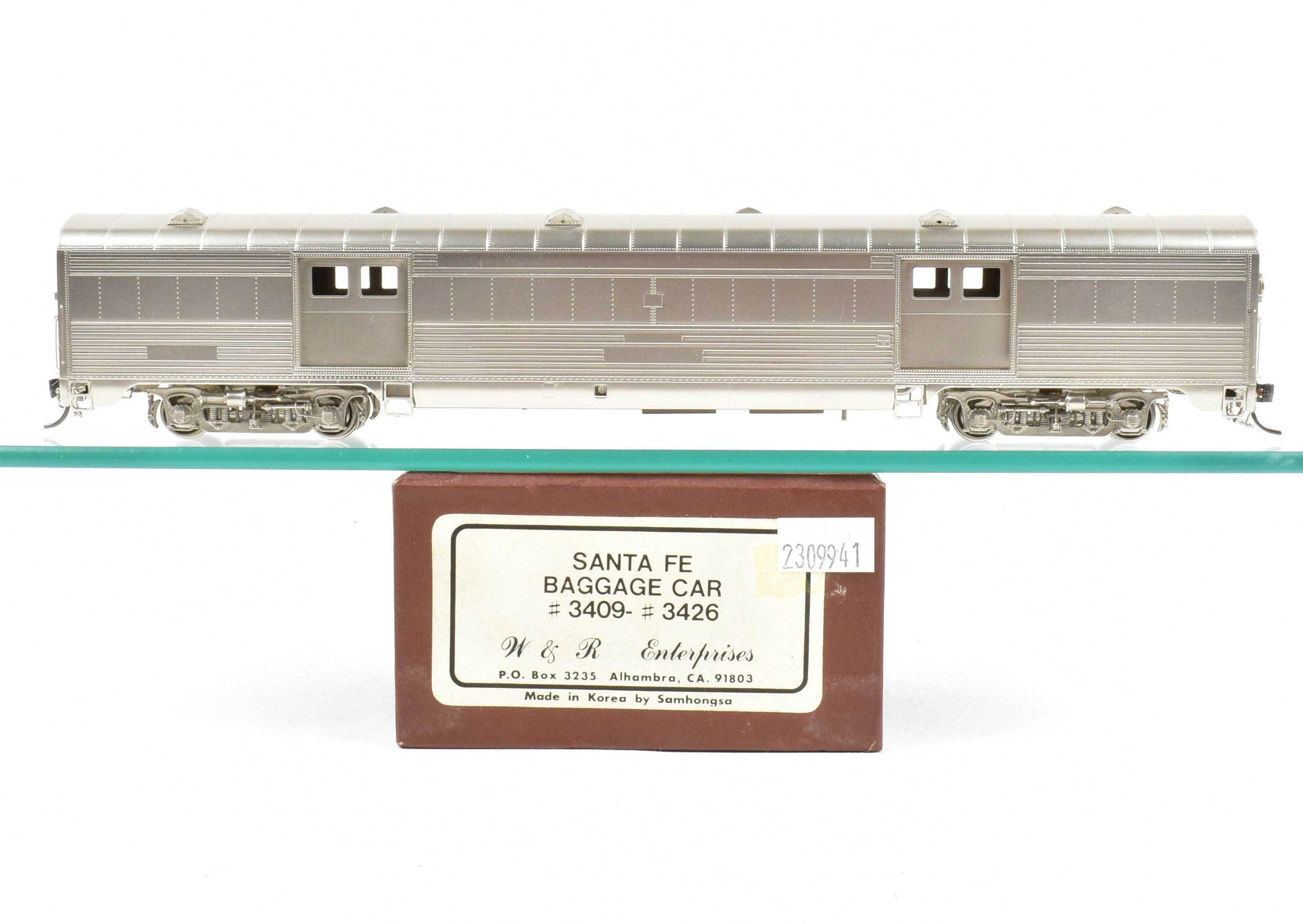 HO Scale Brass ATSF - Santa Fe Baggage Cars 3409 - 3426 by W&R Enterprises