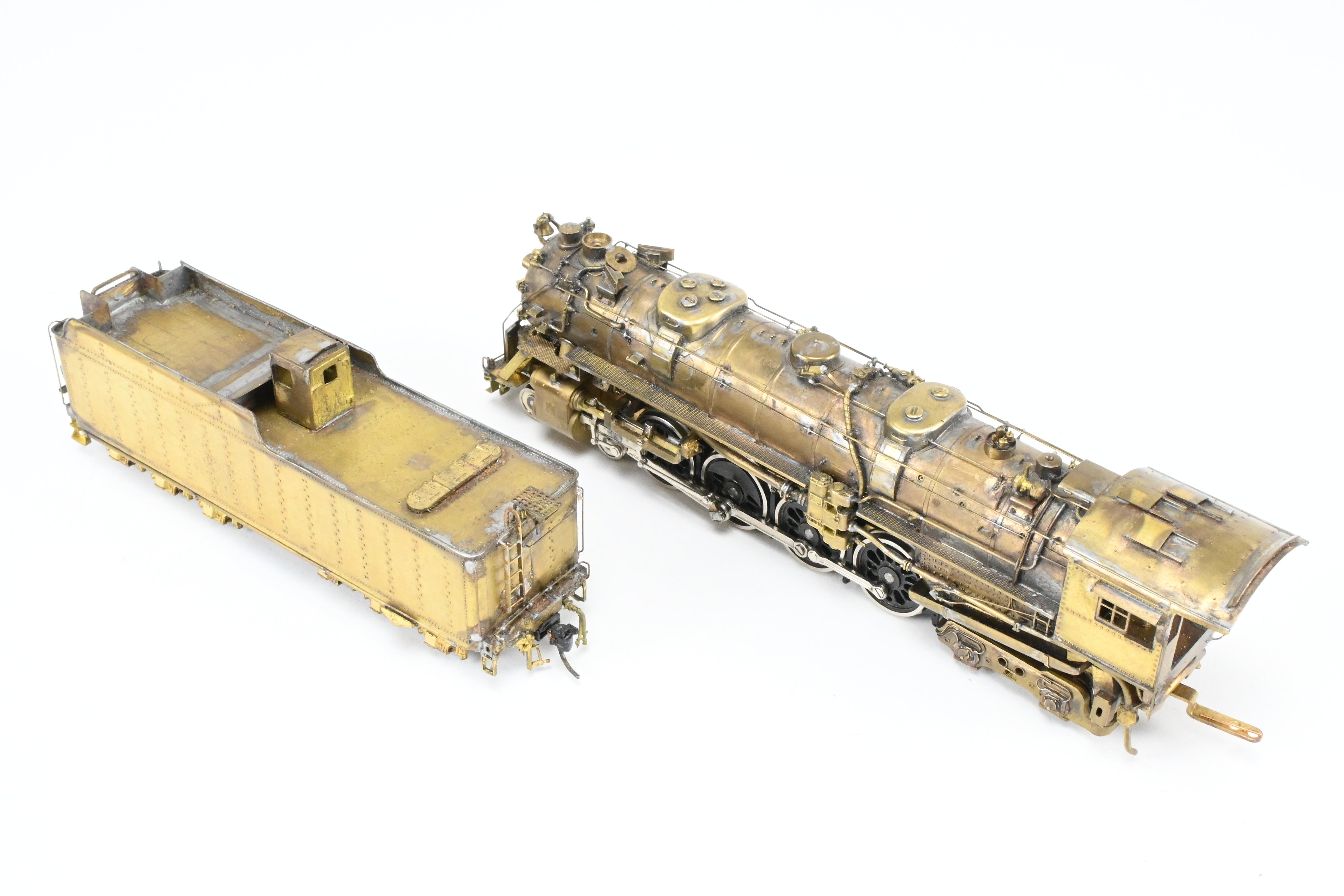 HO Scale Custom-Made Brass Model Train - Missouri Pacific 2100 Series 4-8-4 Locomotive, Specifically Built as No. 2104, a One-of-a-Kind Creation by Joe G. Collias