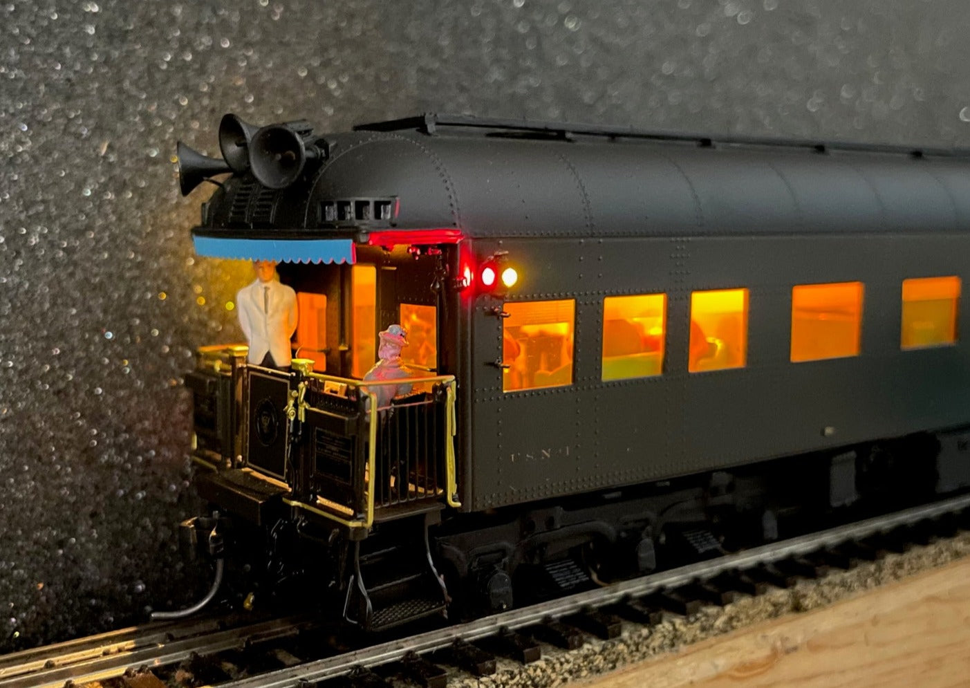 HO Scale Brass Model Pullman USN - 1 Ferdinand Magellan Presidential Car from Overland Models, Inc. Featuring Added Details for Reagan - Era Representation