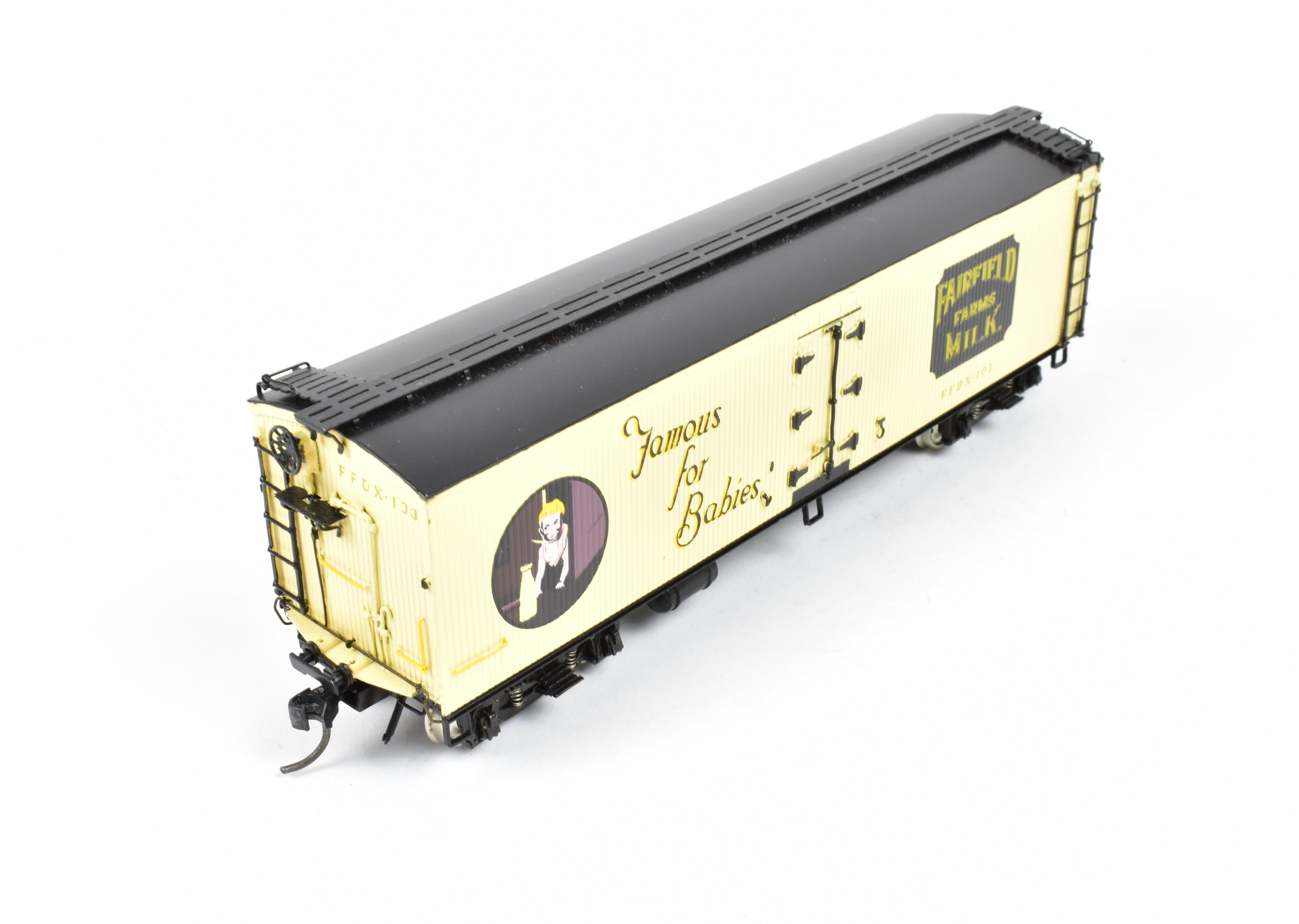 HO Scale Brass PSC Precision 41' Round Roof Milk Tank Car by Fairfield Farms