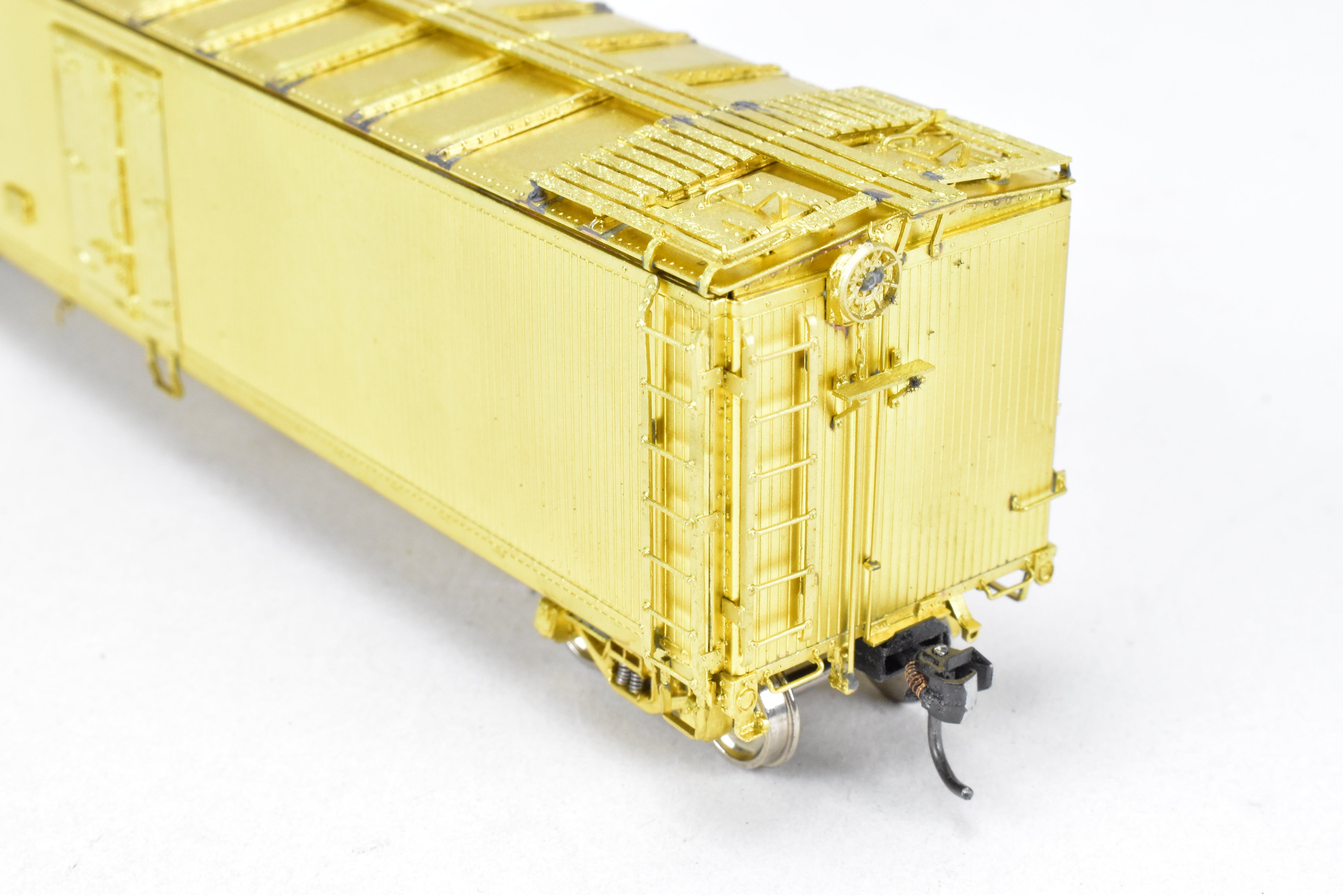 HO Brass OMI ATSF Santa Fe 50' Ice Bunker Wood Refrigerator Car, Excellent Condition
