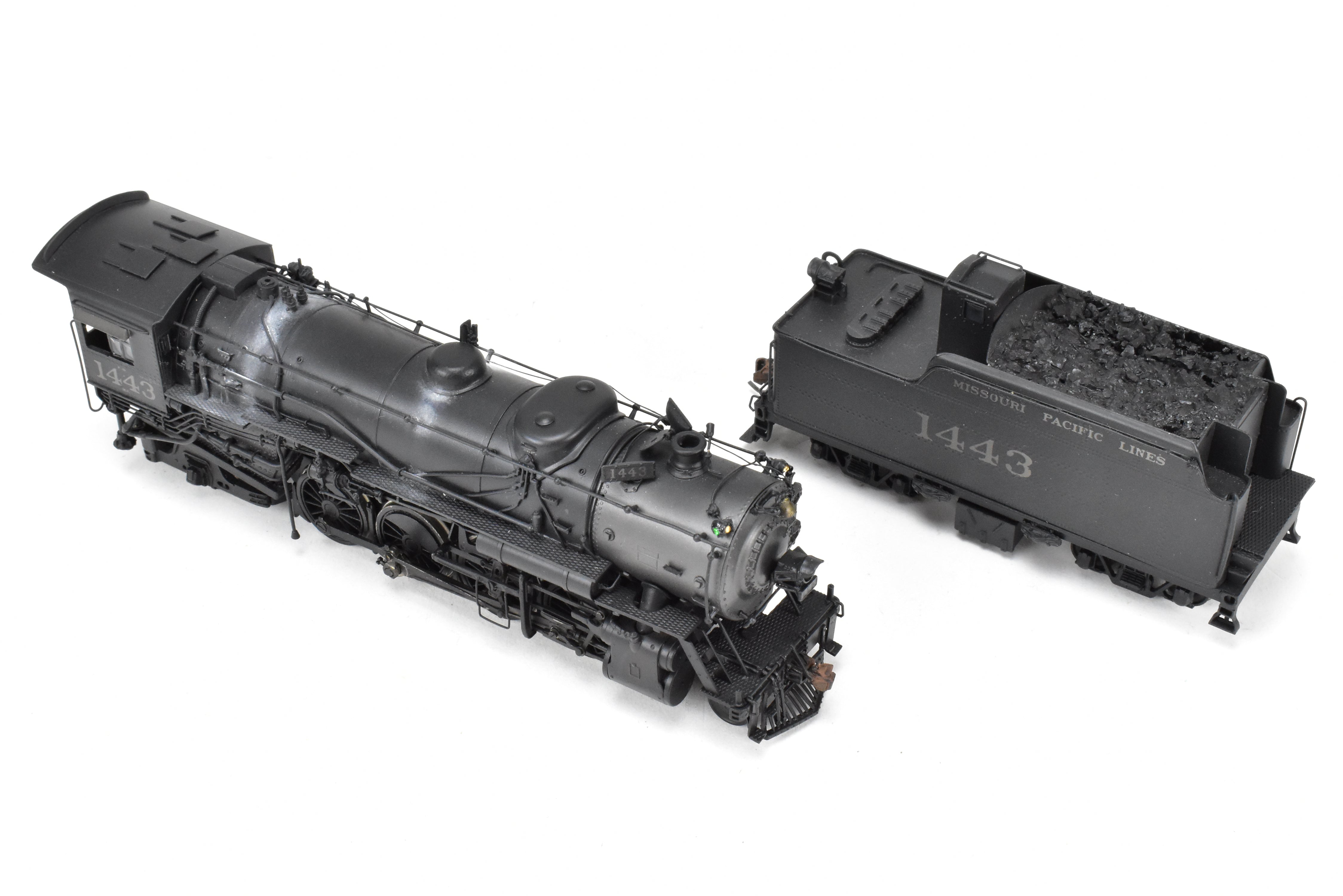 HO Brass Hallmark Models Missouri Pacific 1400 Series 2-8-2 Mikado #1443 with Light Weathering