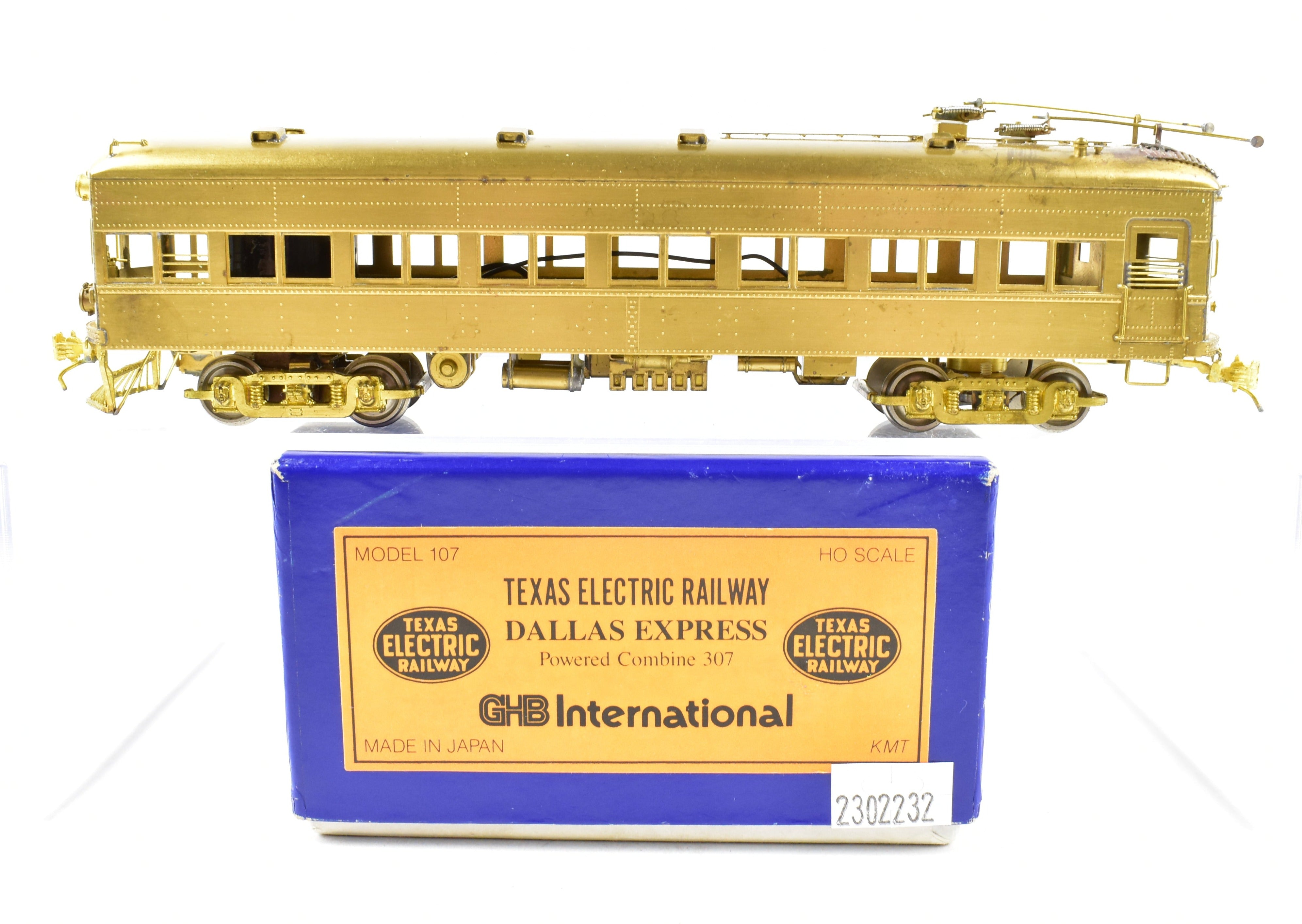 HO Scale Brass GHB International Texas Electric Railway Dallas Express Powered Combine Car Model