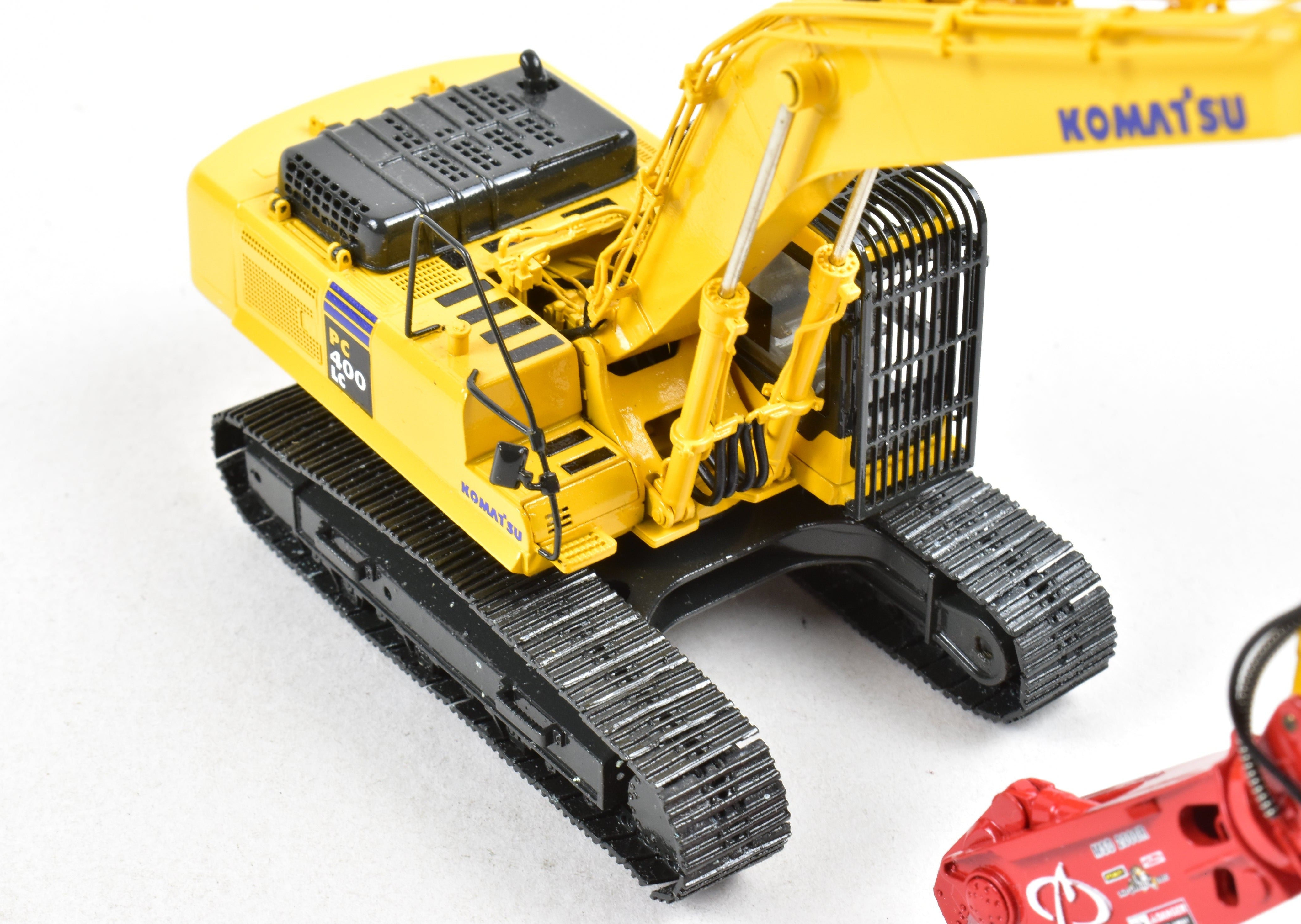 High - Quality HO Scale Brass Construction Model - Classic Mint Collectibles Komatsu PC400LC - 7 Excavator with LaBounty MSD 2000R Shear for Fine Collecting