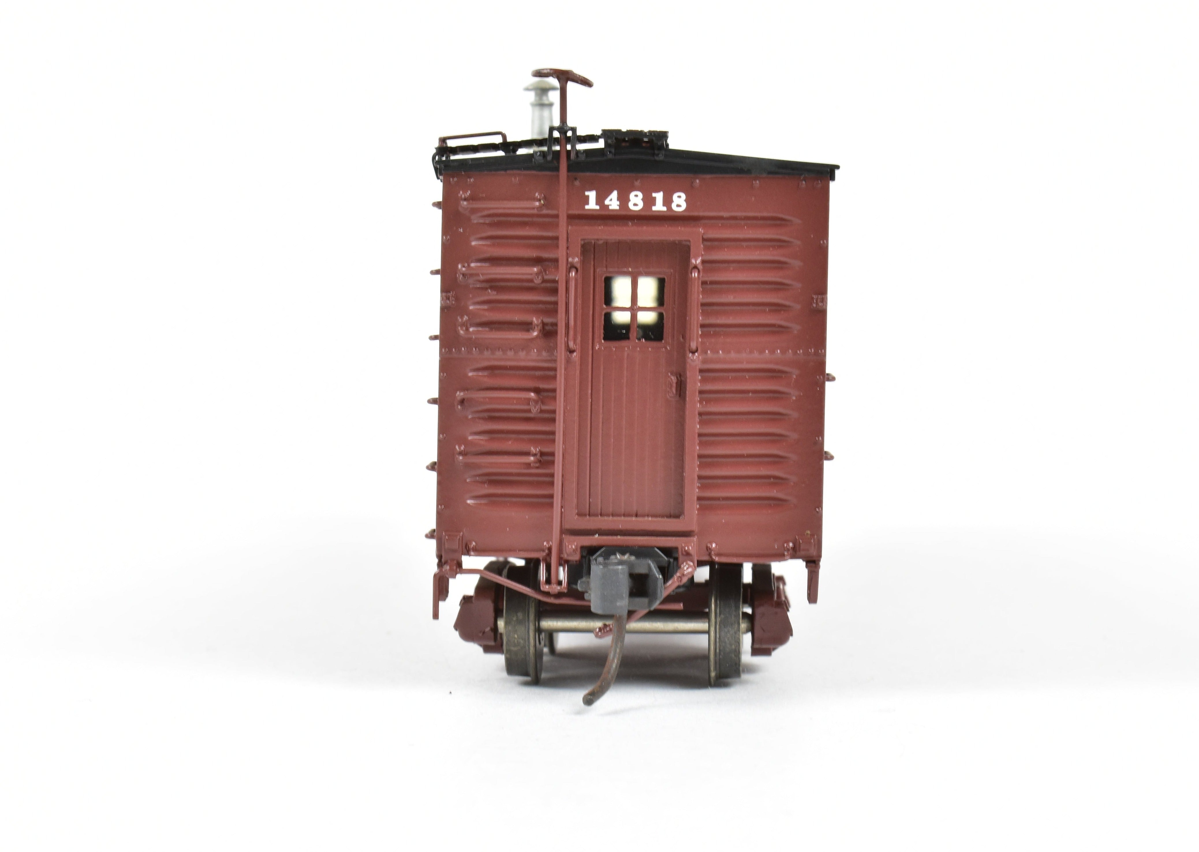 High - Quality HO Scale Brass Model Railway Classics CB&Q - Burlington Route War Emergency Waycar with Factory Painting and REBOXX Design