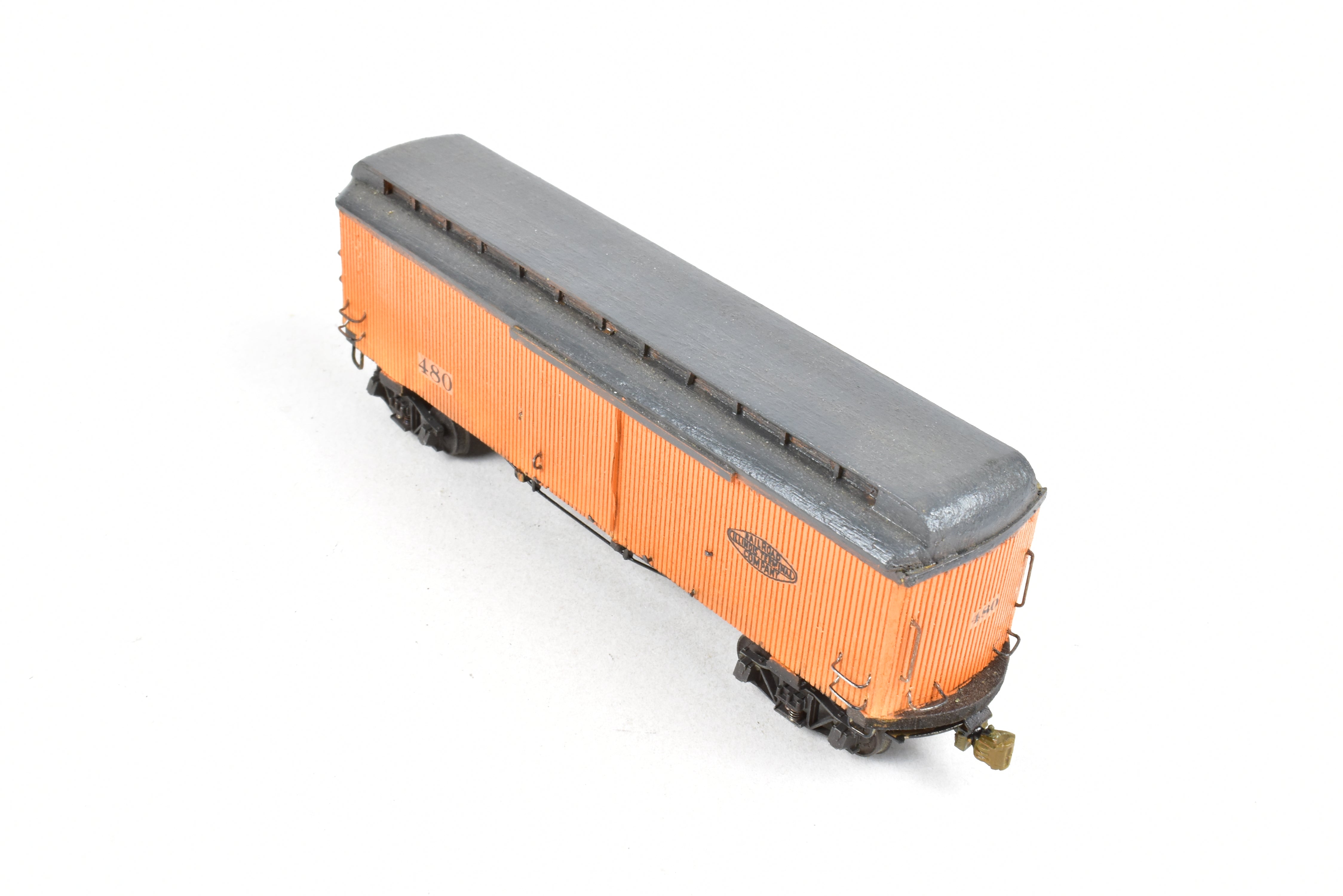 La Belle Woodworking Illinois Terminal Freight/Baggage Trailer #480, Well-Built & Painted