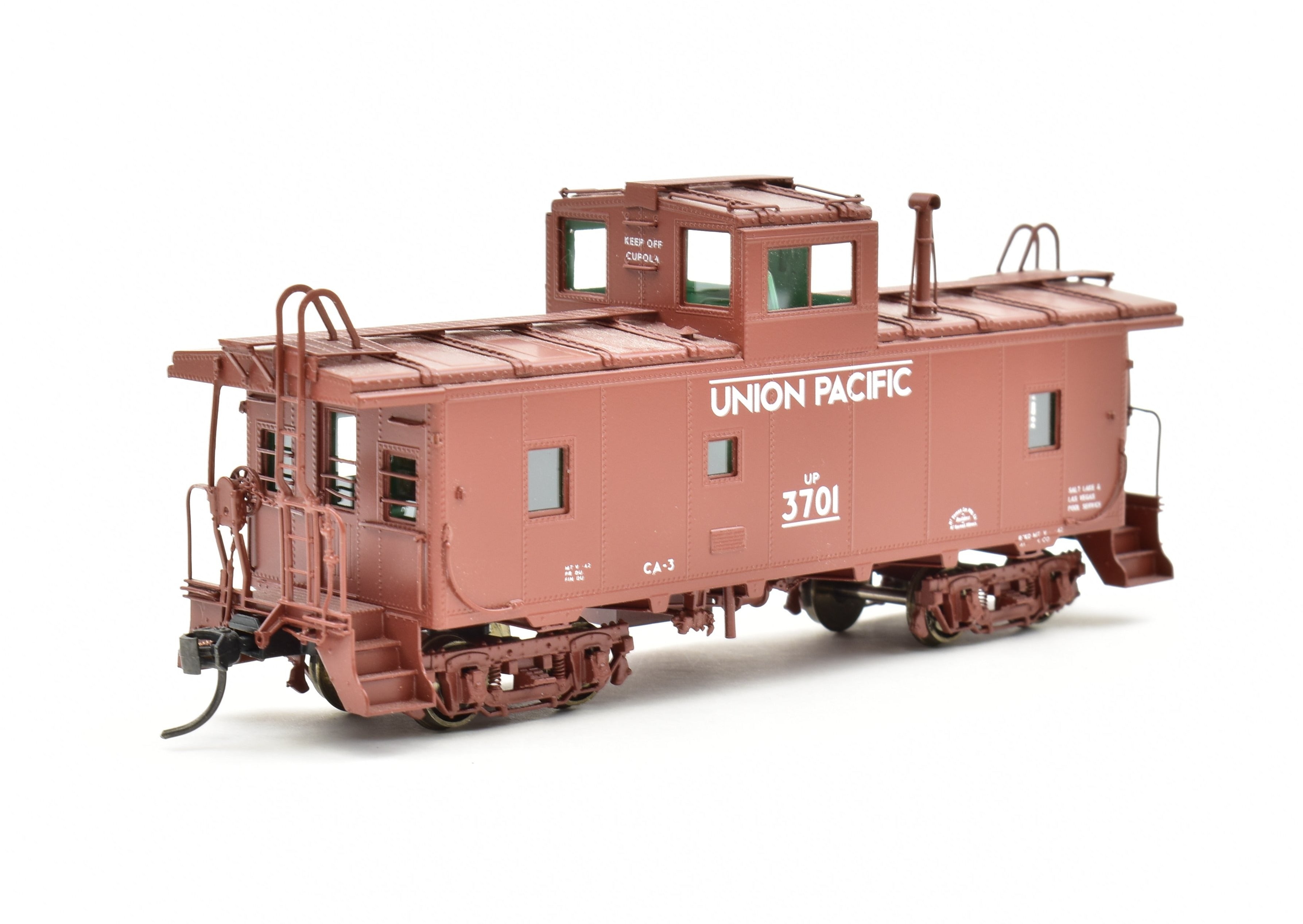 HO Scale Brass Caboose Model - OMI (Overland Models, Inc.) Union Pacific CA - 3 Caboose from 2000 Run with Full Interior