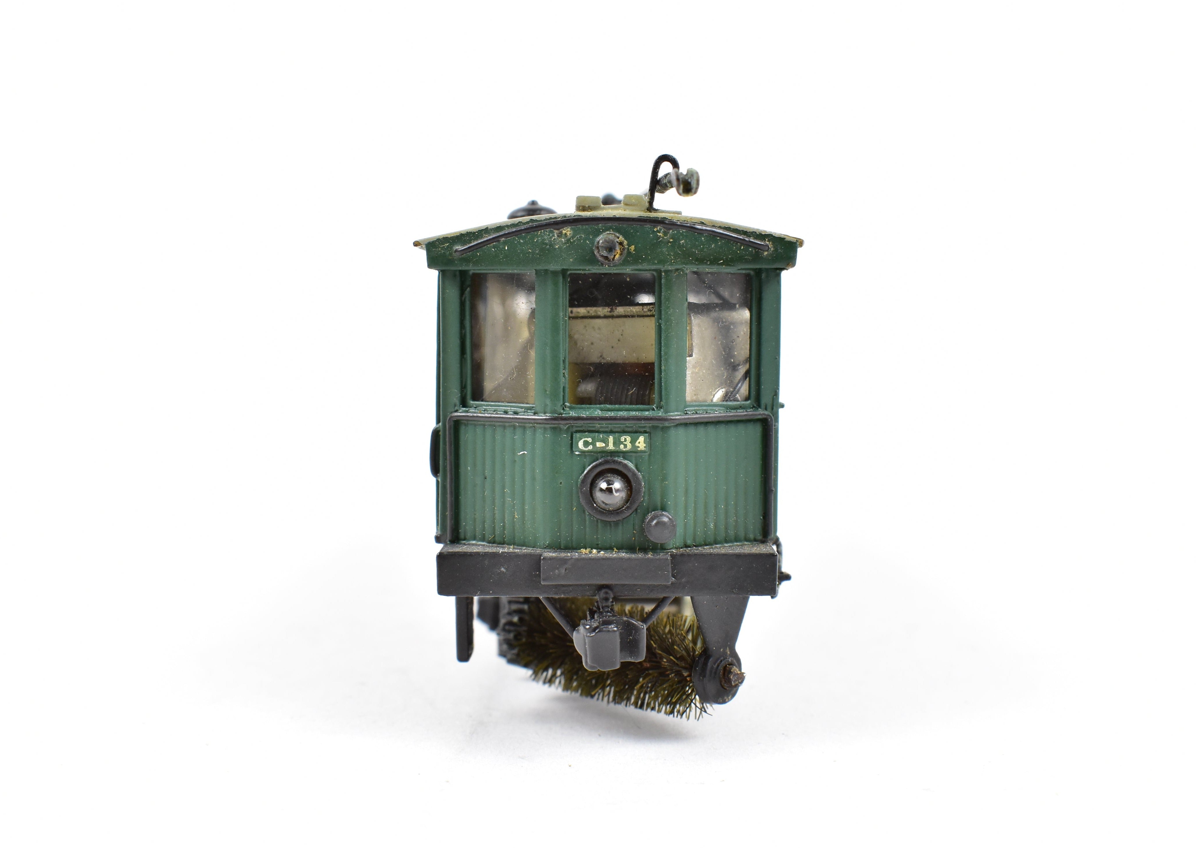 HO Scale Brass Philadelphia Rapid Transit Double Truck Street Sweeper Model C-134 by Huntington Model Works, Repackaged
