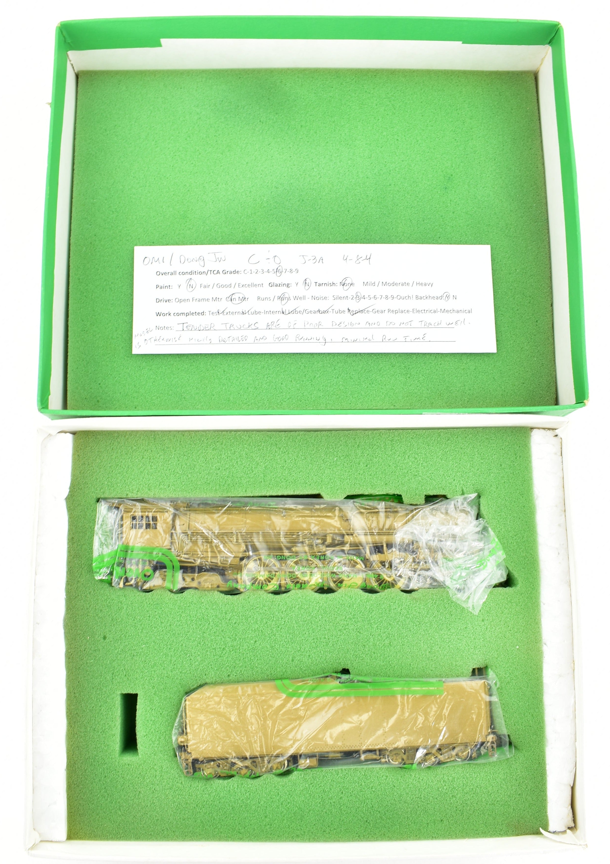 HO Scale Brass OMI C&O J-3 4-8-4 Locomotives #605 & 606, Sold As-Is
