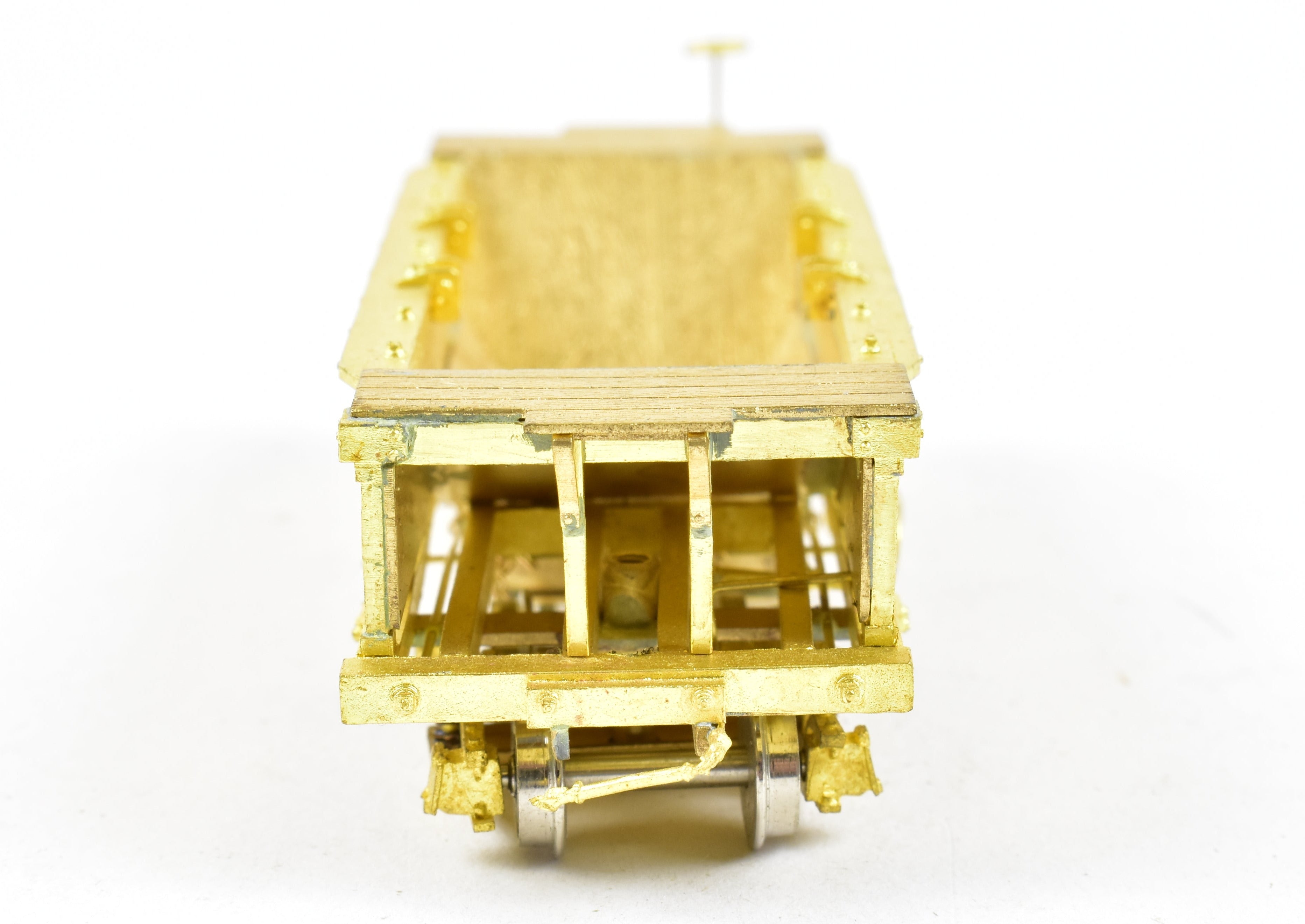 HOn3 Scale Brass Rock Car by OMI - Overland Models, Inc. Featuring Sprung Trucks for Various Roads