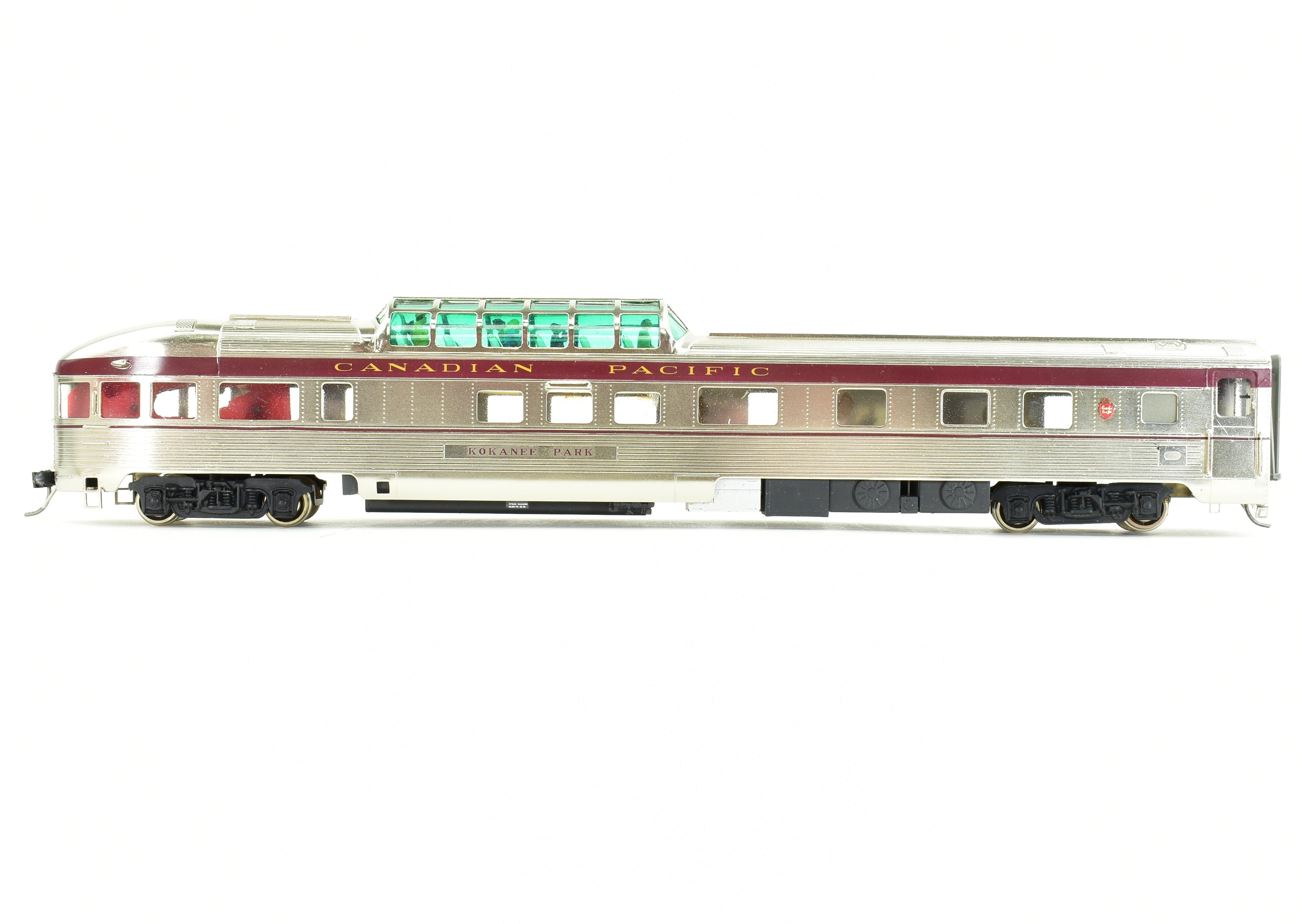 HO Scale Brass Model - S. Soho & Co. Canadian Pacific Railroad Kokanee Park Lightweight Observation Car with Custom Finishing