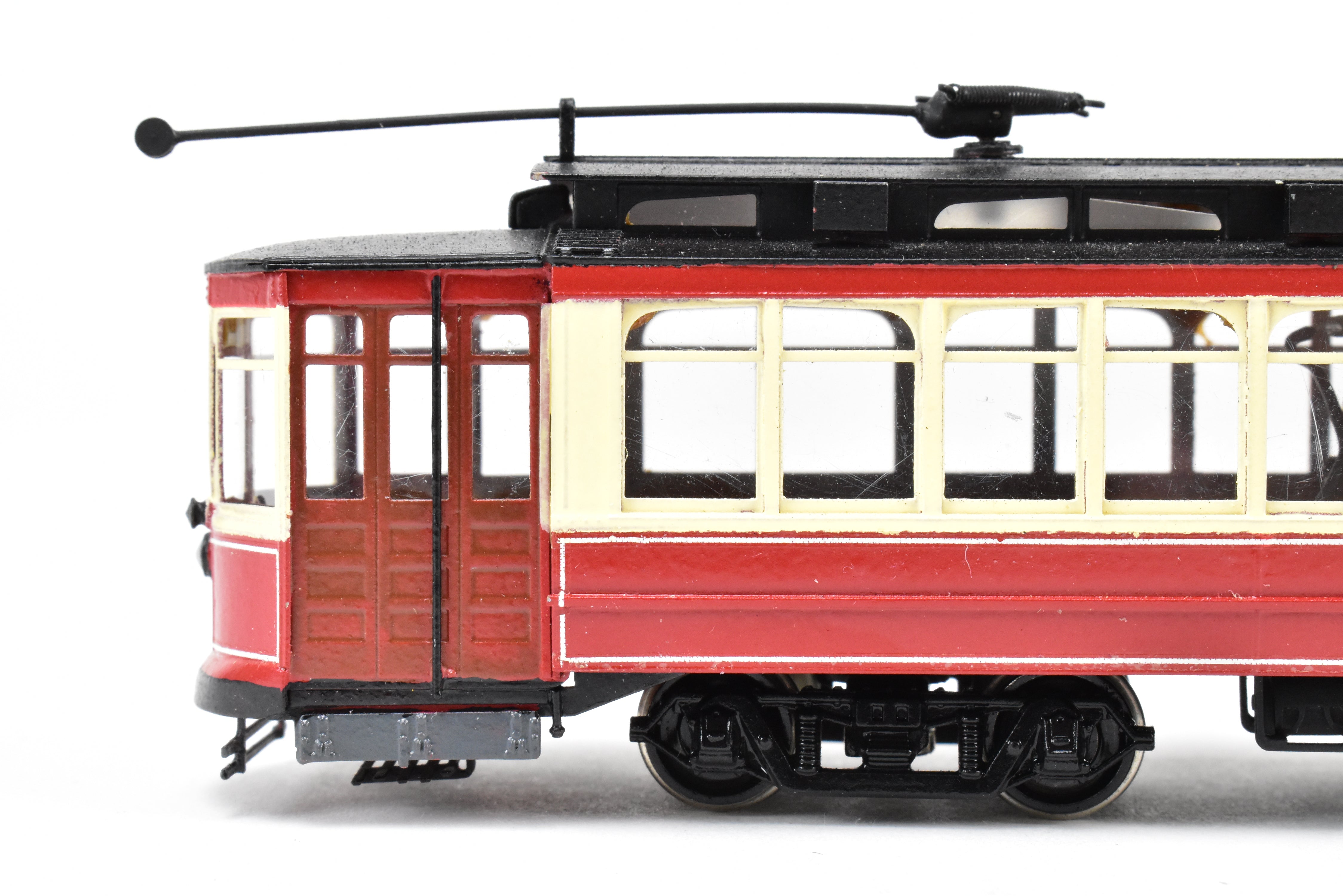 HO Scale Brass Interurban Model - Fairfield Models 347 CSL Chicago Surface Lines Short Brill Car with Custom Paint Job, Road Number 5124, in REBOXX Packaging