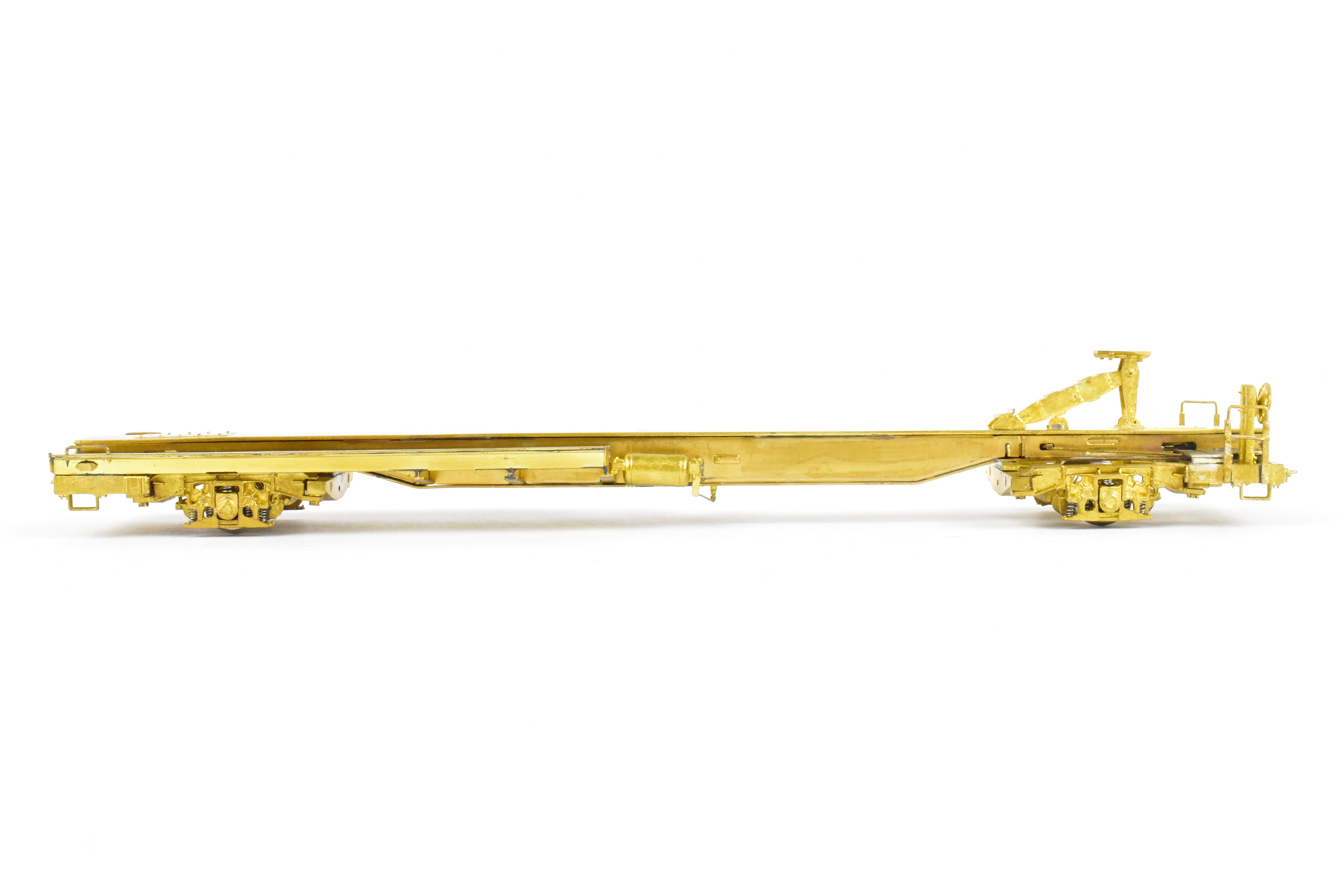 HO Brass OMI 50' TOFC Car TTUX 121046 with National Unitruck
