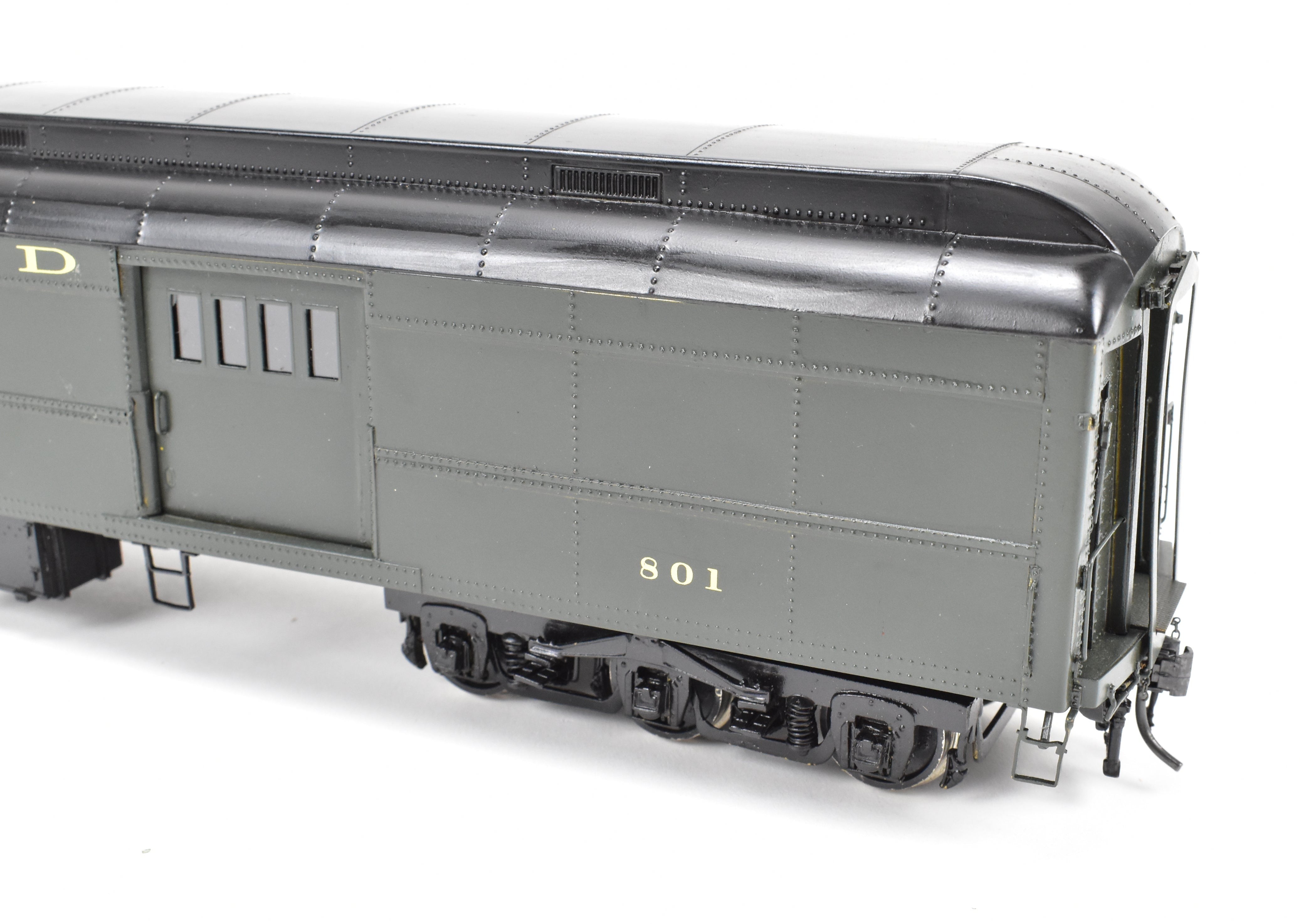O Scale Brass Model PSC - Precision Scale Co. SAL - Seaboard Air Line Pullman Standard Heavyweight Baggage Car with 74'-6 Double-Doors and Custom Painting