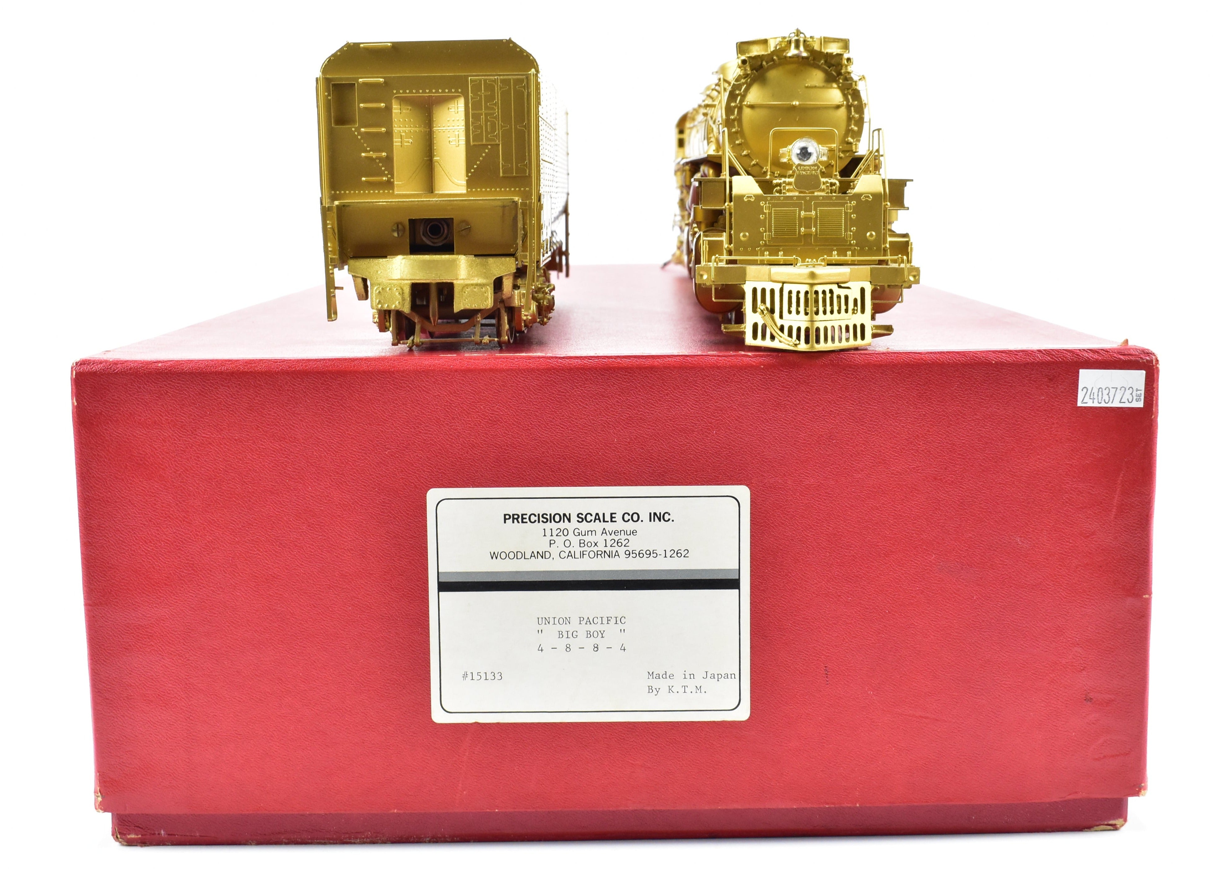 1981 Precision Scale Co. Union Pacific 4-8-8-4 Big Boy O Scale Brass Model