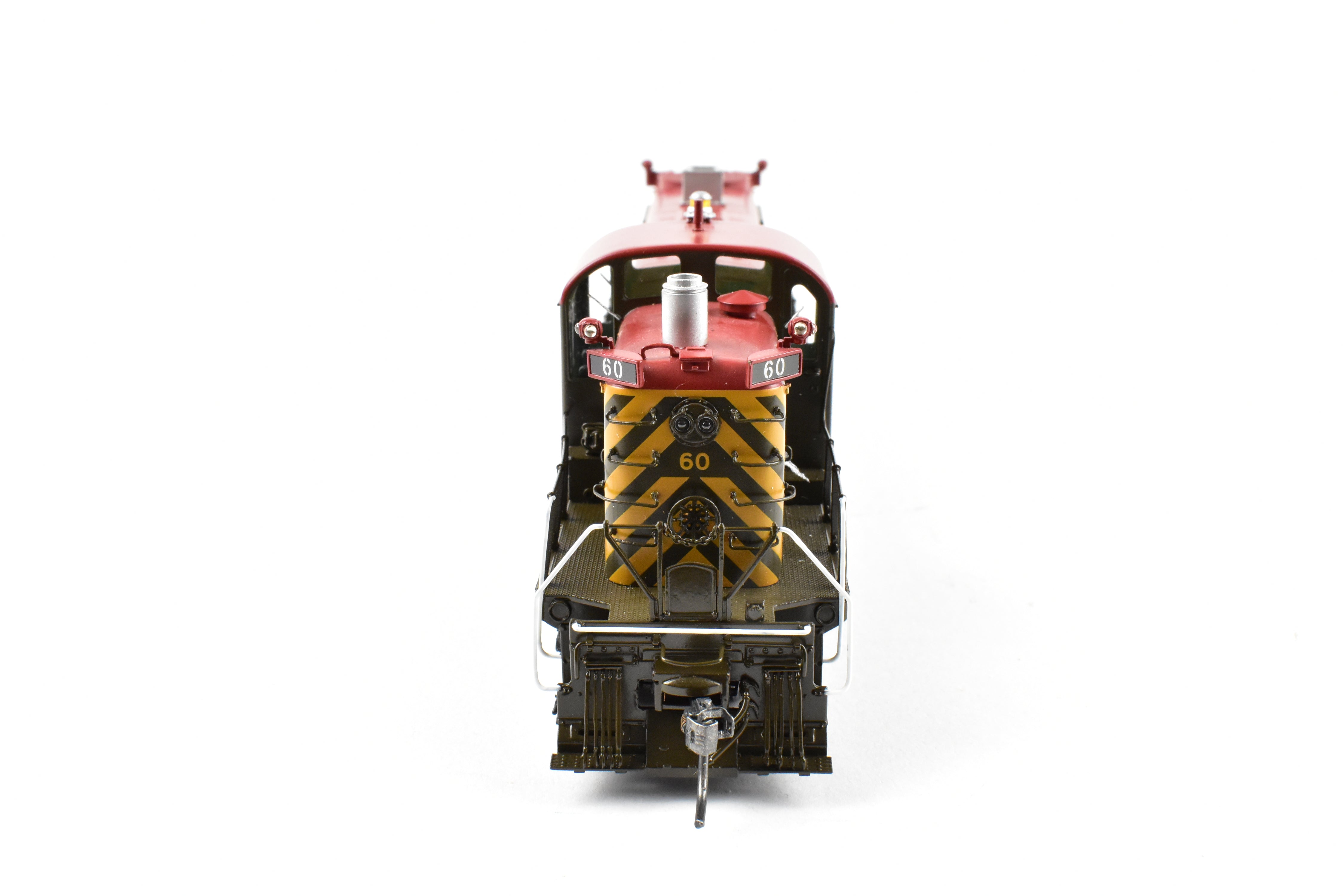 HO Scale Brass Model Train Engine - Division Point (DVP) SP&S (Spokane Portland & Seattle) Alco RS - 2 Factory Painted Tiger - Stripe Engine #60