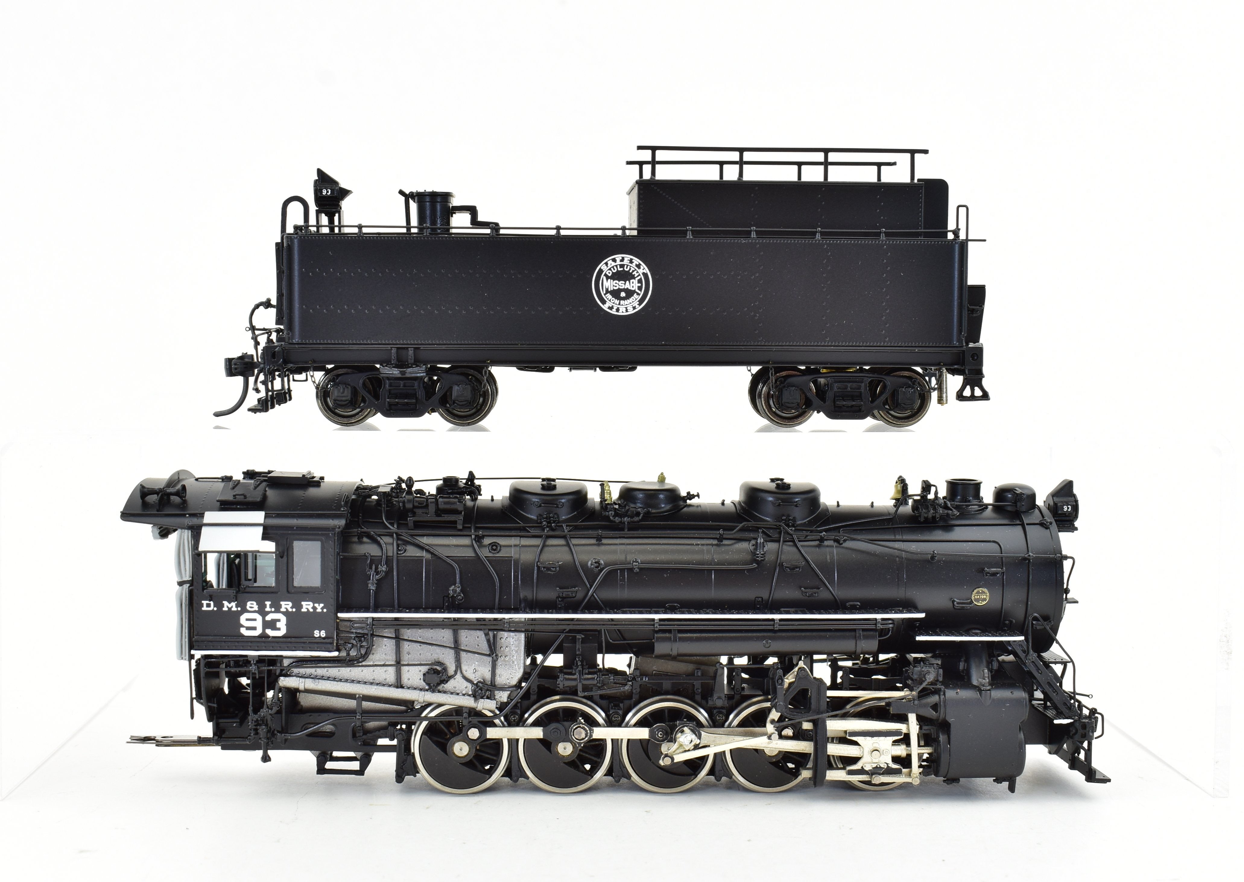 HO Scale Brass Model Train - Precision Scale Co. DM&IR S-6 0-10-0 Factory Painted Prototype #93