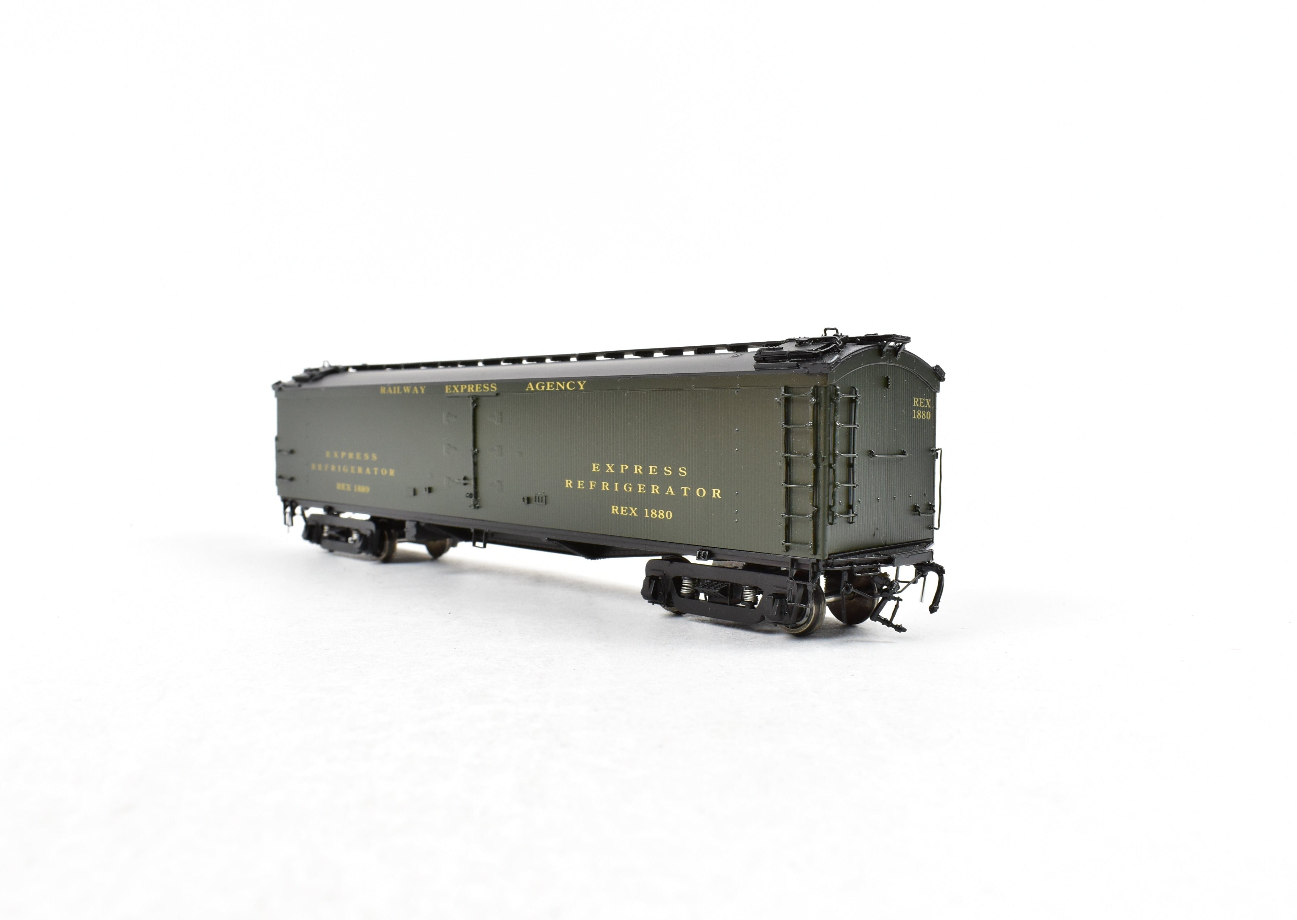 HO Brass Precision Scale Co. REA Railway Express Agency BR Class 53' 6 Reefer Brake System Model
