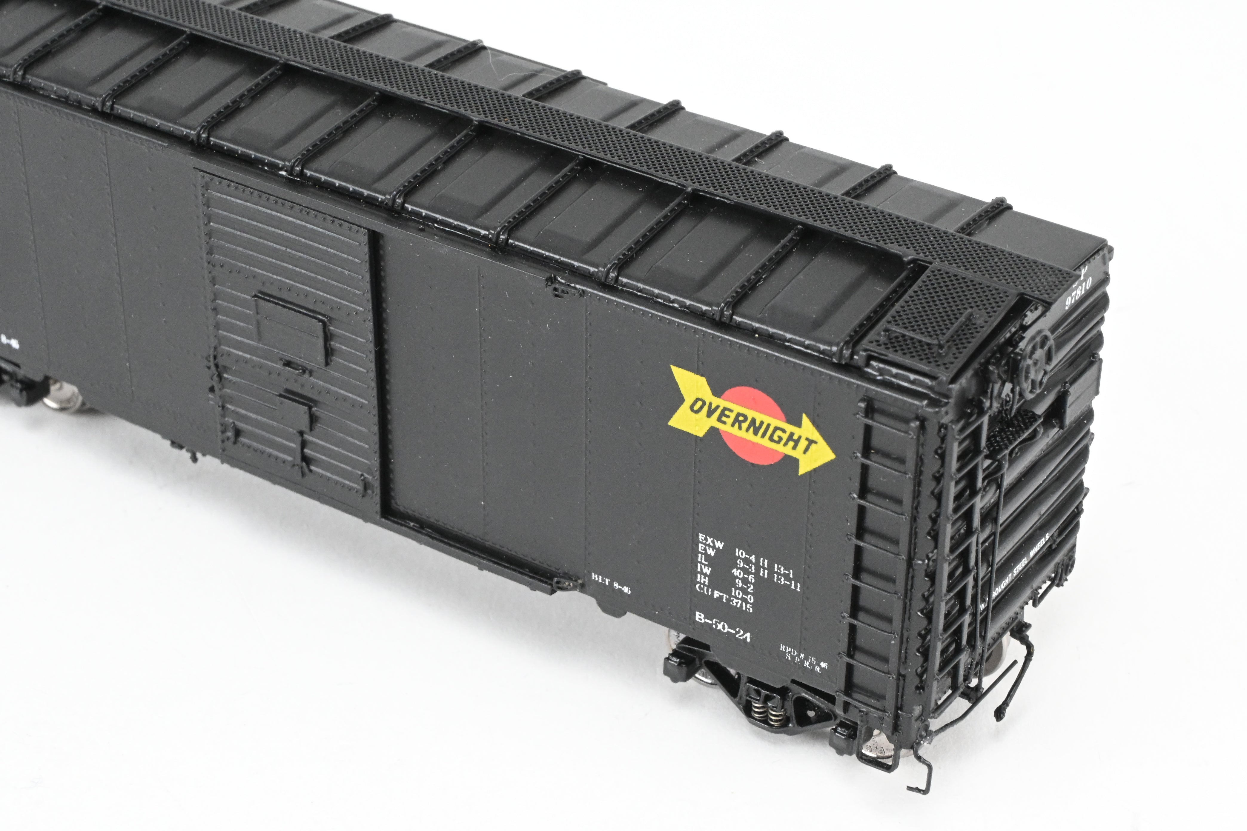 HO Scale Brass Model of Southern Pacific Overnight Boxcar B-50-24 Class with ASF A-3 Trucks, Beaver Creek Special Collector's Edition, FP No. 97810