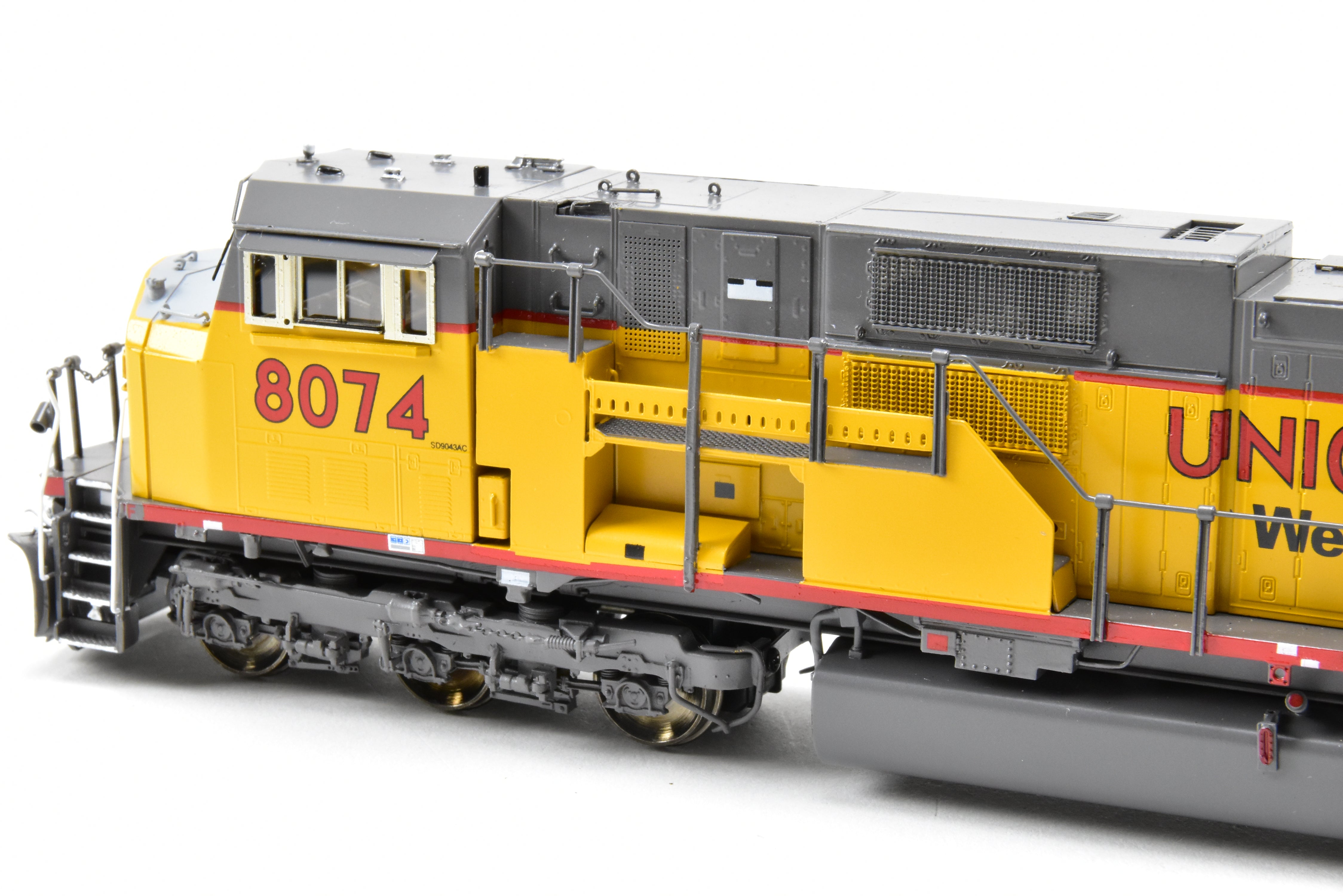 HO Scale Brass Union Pacific EMD SD90/43M Model Train with 'We Will Deliver' Slogan, FP #8074 by Overland Models, Inc.