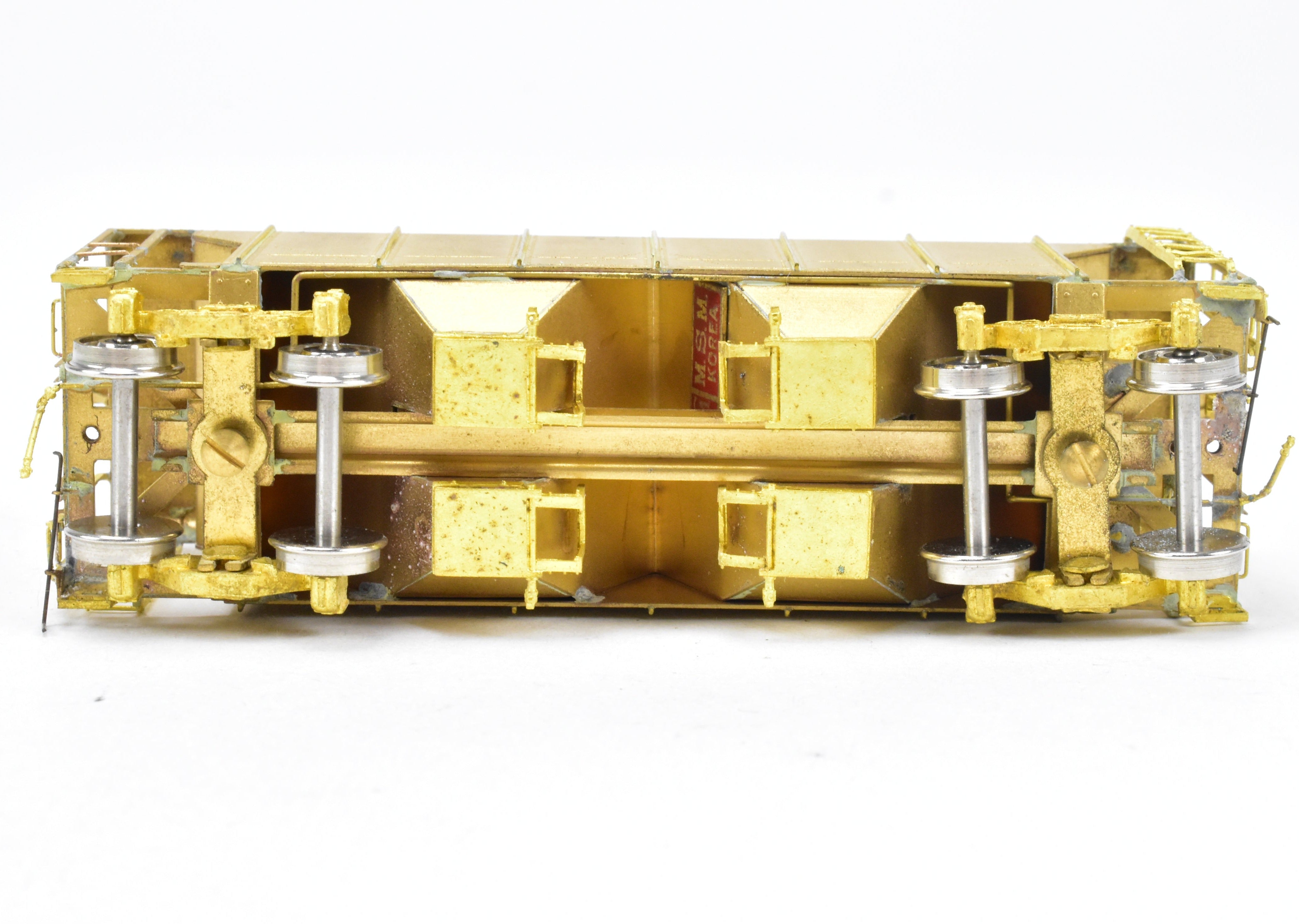 HO Brass OMI B&O N-34 Covered Hopper Wagon with Working Hatches