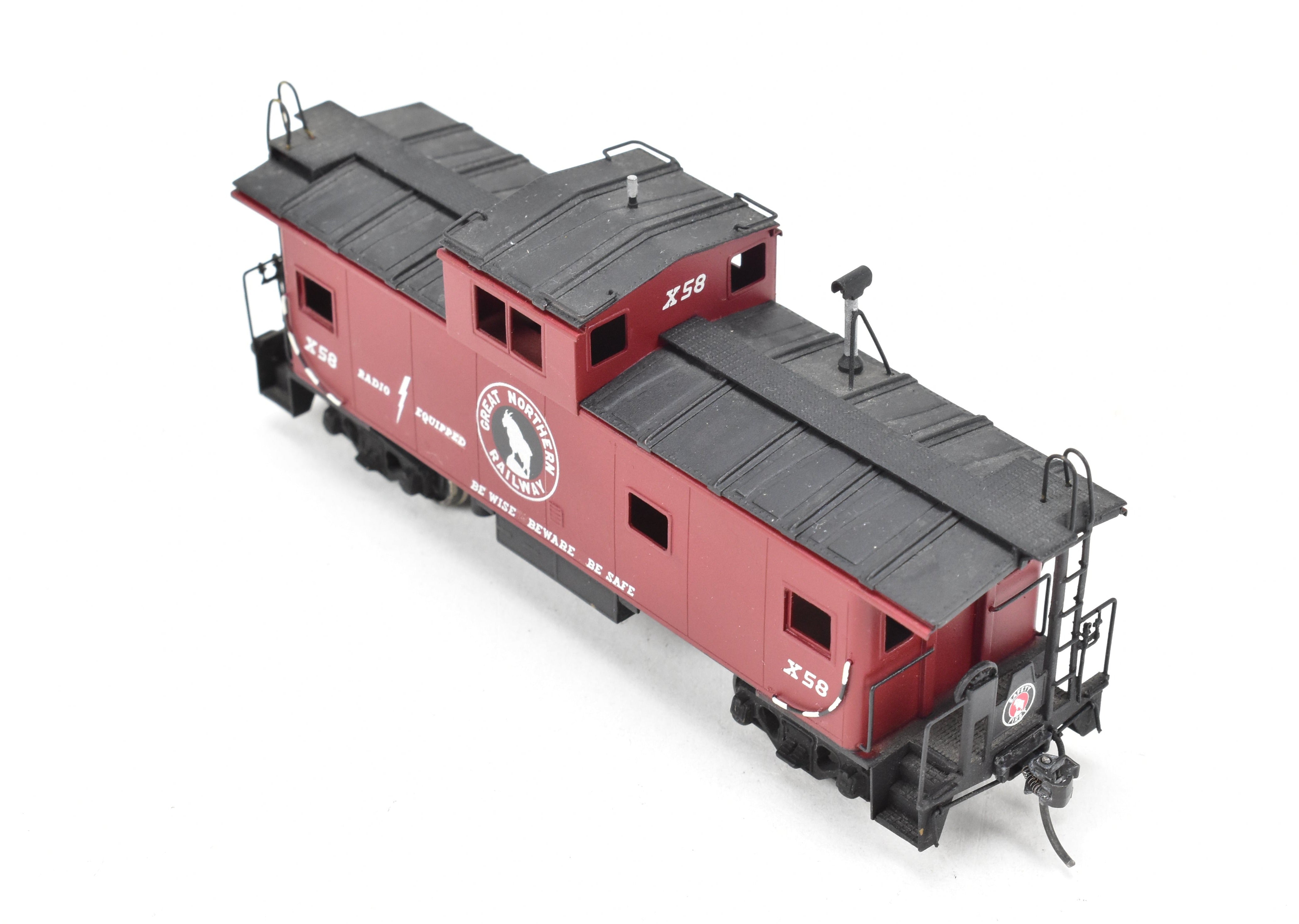 HO Scale Brass Model - Oriental Limited Great Northern Caboose X41 - 95, Custom - Painted C/P #X58