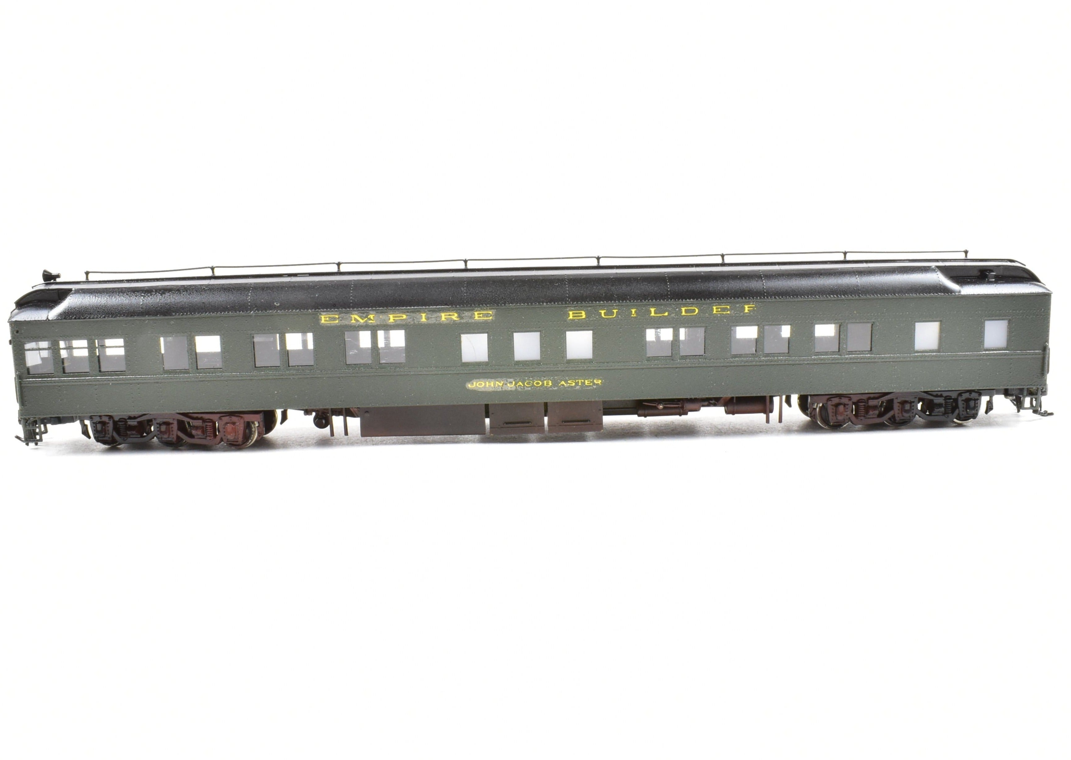 HO Brass Great Northern Empire Builder Heavyweight Solarium Lounge Model by S. Soho & Co.