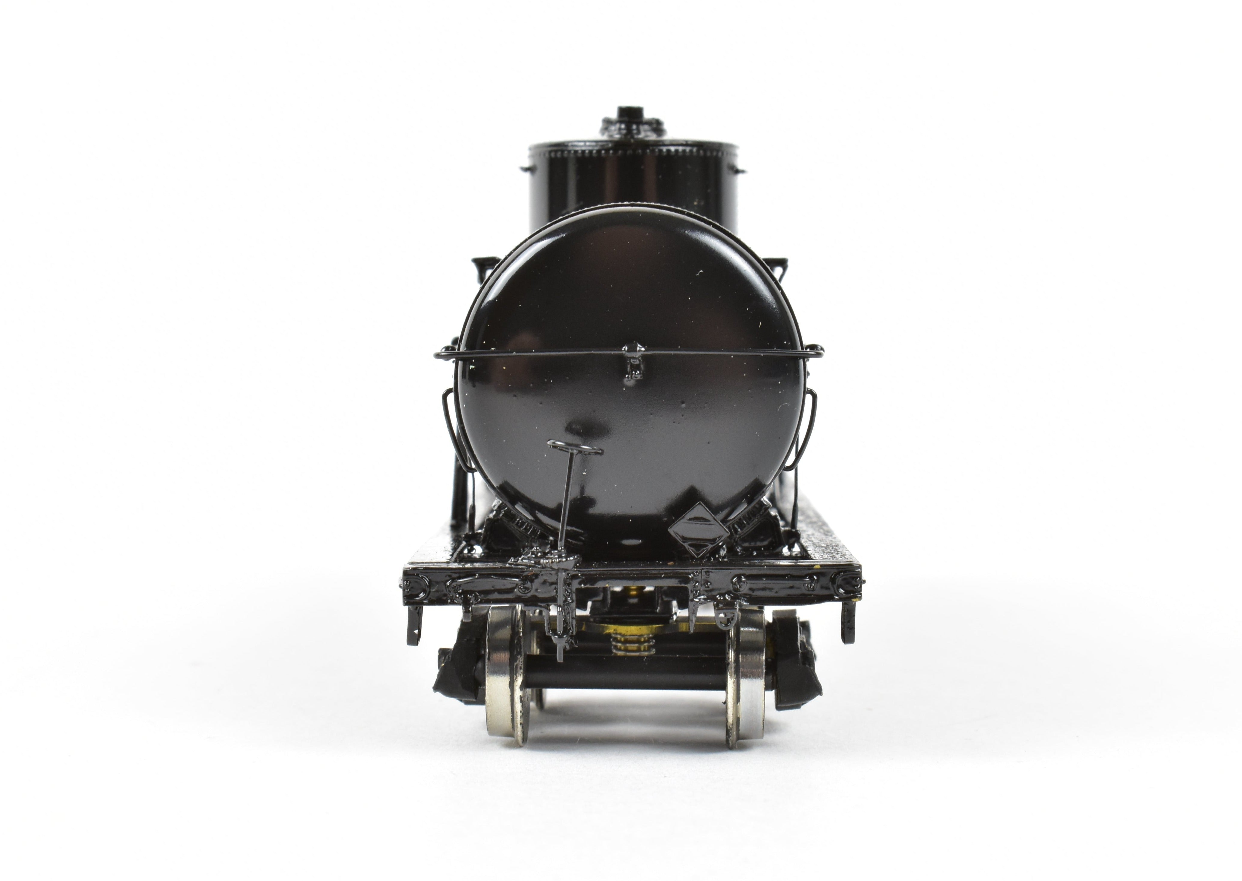 OMI HO Brass 8,000 Gallon ACF Double Dome Tank Car, Black Unlettered