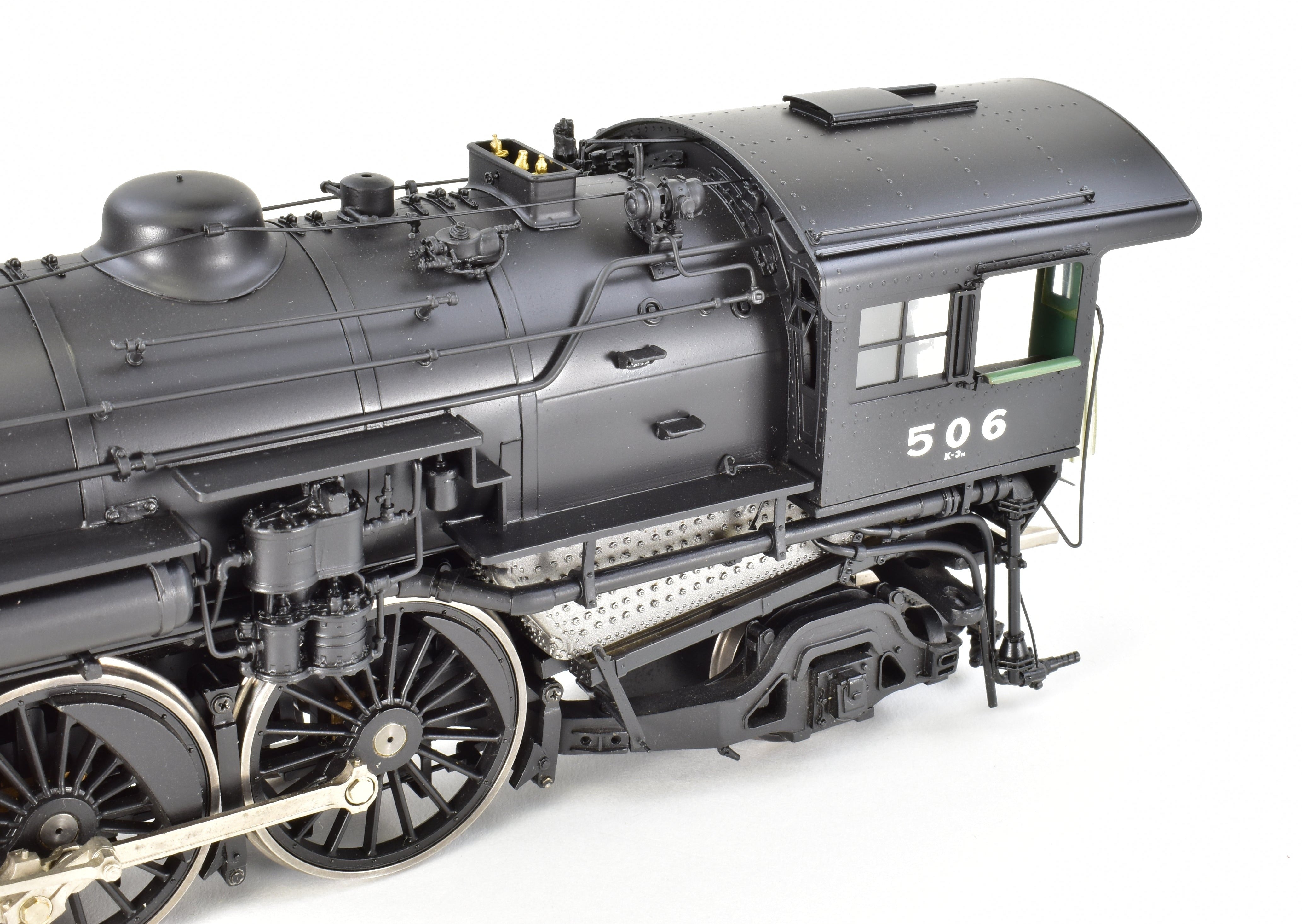 O Scale 1:48 Brass Steam Locomotive - Key Imports B&A - Boston & Albany K-3n 4-6-2 Pacific Factory Painted Model #506