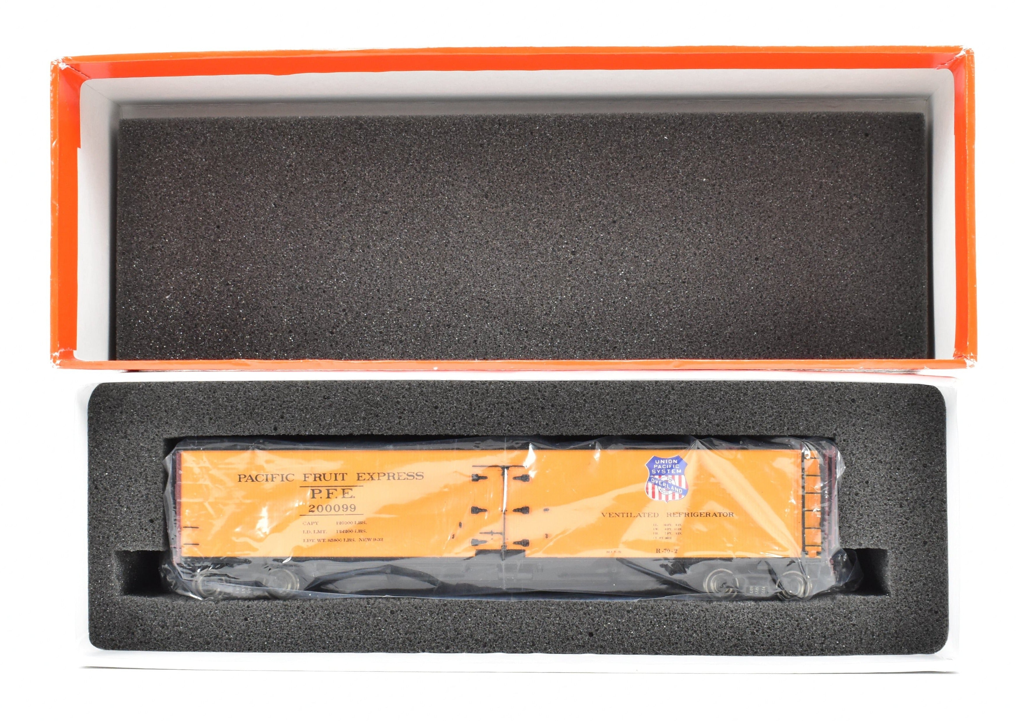HO Scale Brass Precision 52' R-70-2 Ice Refrigerator Car FP No. 200099