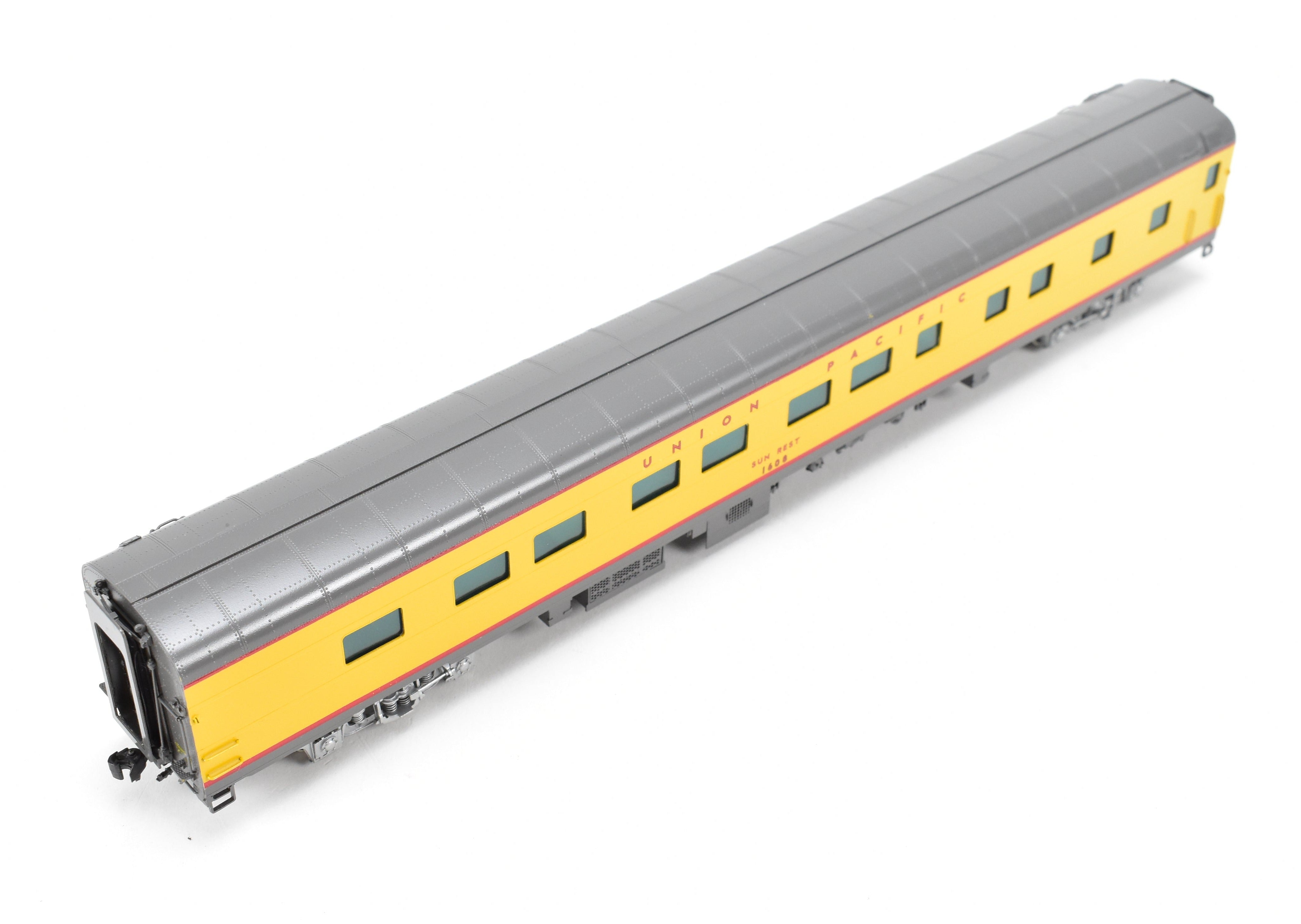 HO Scale Brass Model Train - Union Pacific Sun Series 11 - Bedroom Sleeper Car C/P #1608 by Wasatch Model Co.