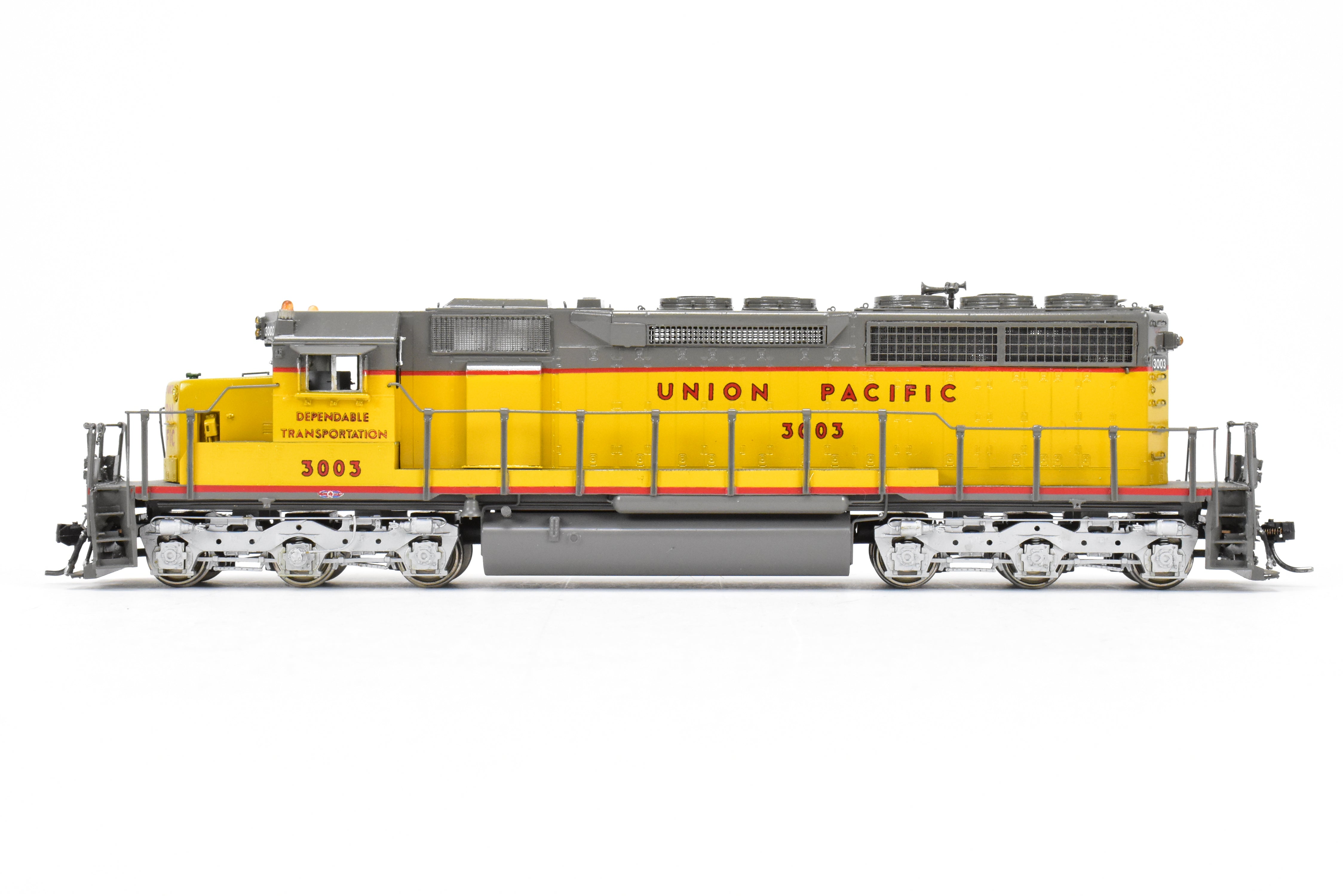 HO Scale Brass Model Train by Overland Models Inc. - Union Pacific EMD SD40 Low Nose Locomotive C/P No. 3003