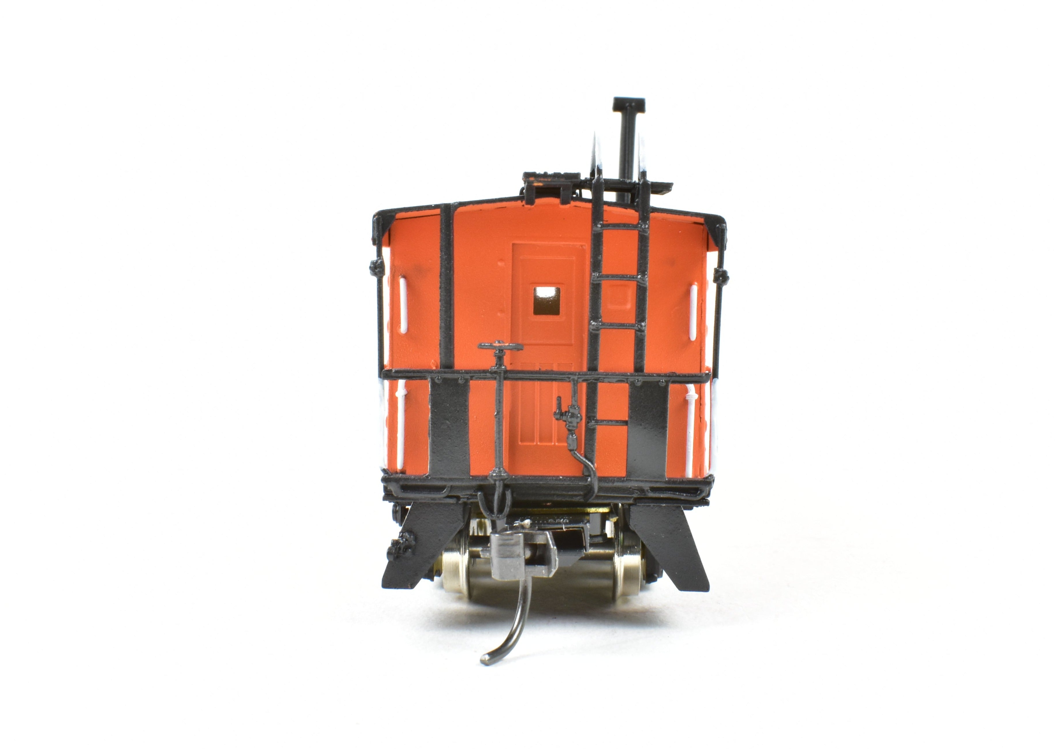 HO Brass OMI MILW Milwaukee Road Bay Window Caboose with Small Ribs, Pro-Painted