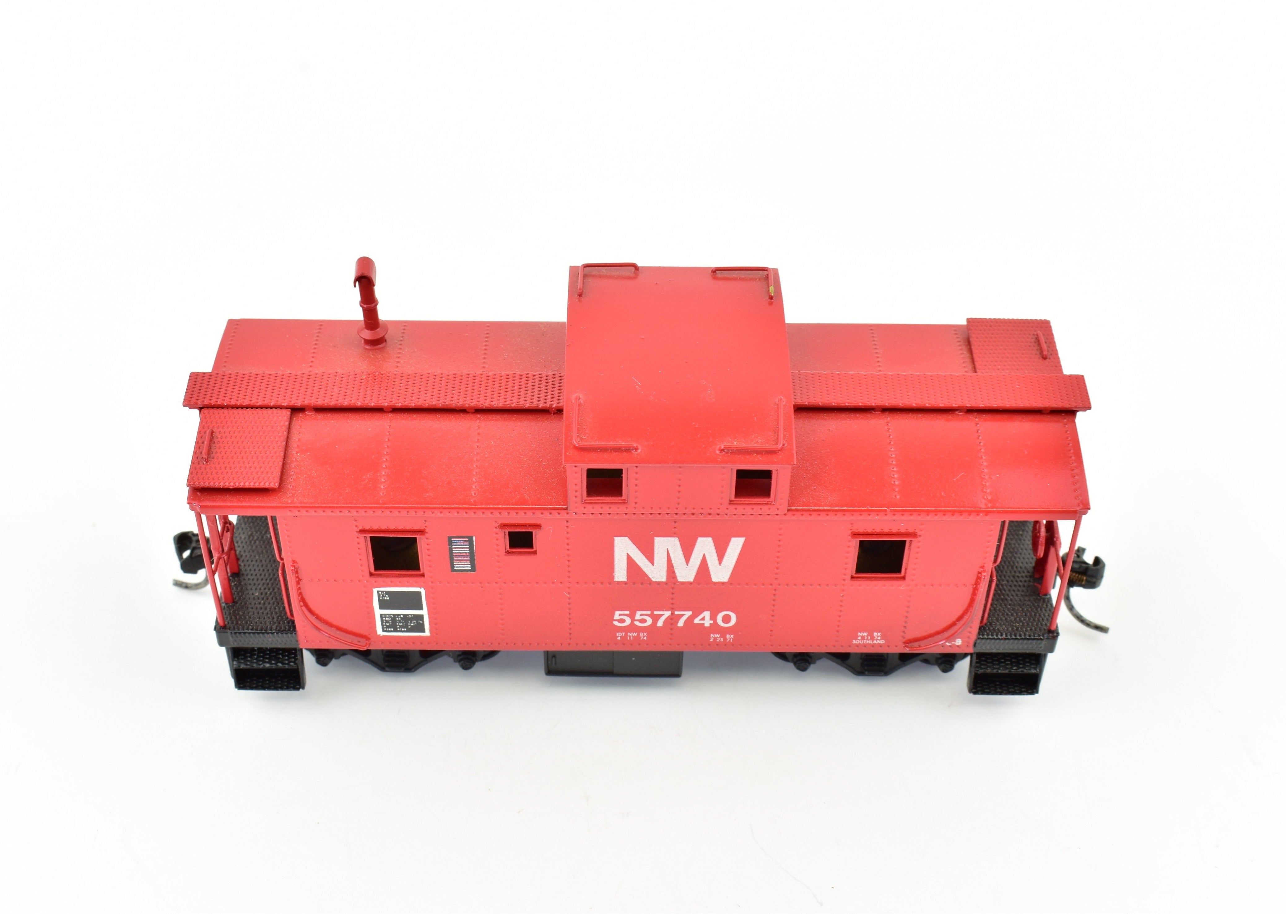 HO Scale Brass Westside Model Co. Norfolk & Western Steel Caboose with Custom Painting and Kadee Couplers