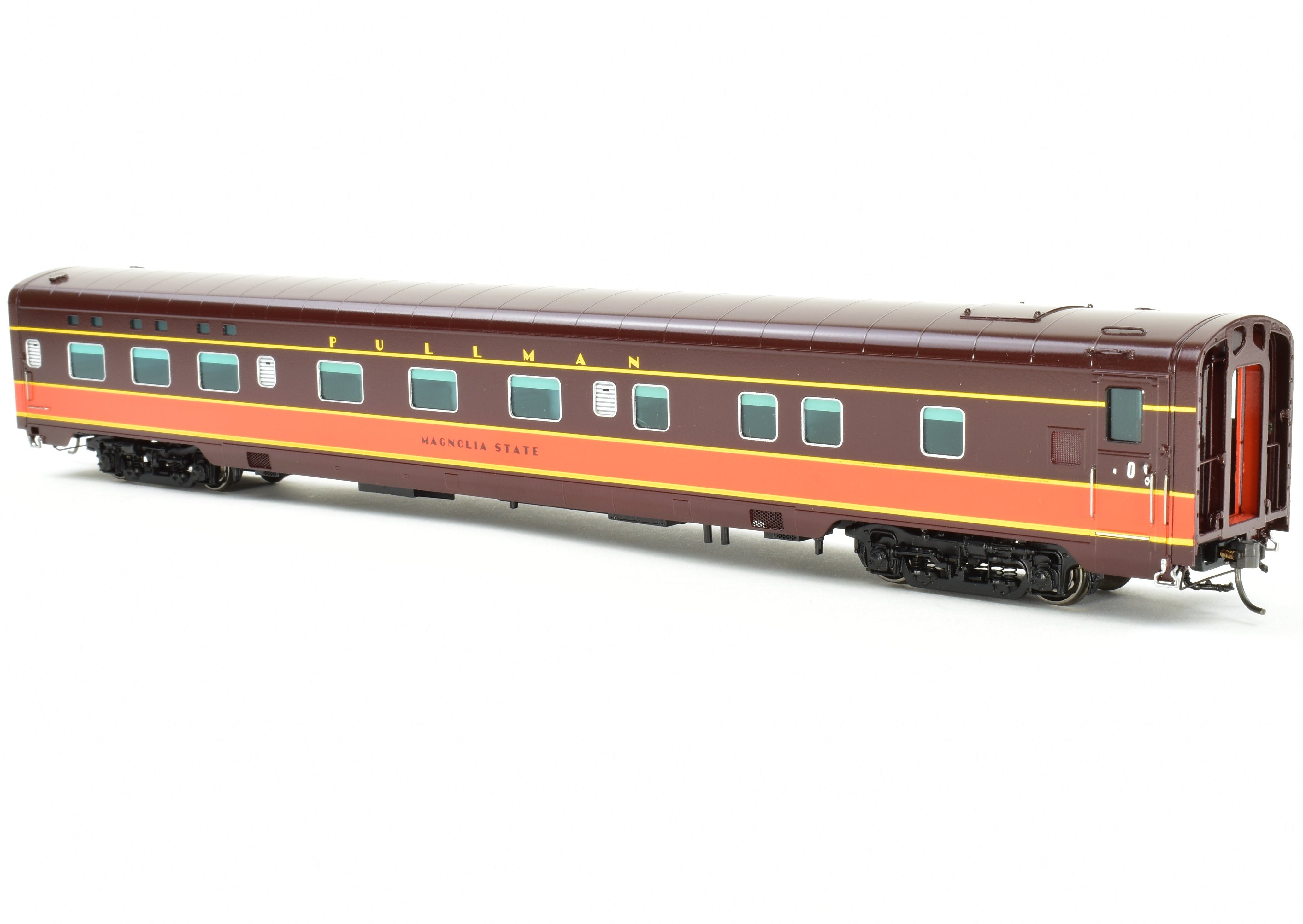 HO Scale Brass Model Train Set - Railway Classics Illinois Central 1942 Panama Limited 10-Car Set with EMD E6 AA Set F/P, Featuring ESU DCC & Sound System