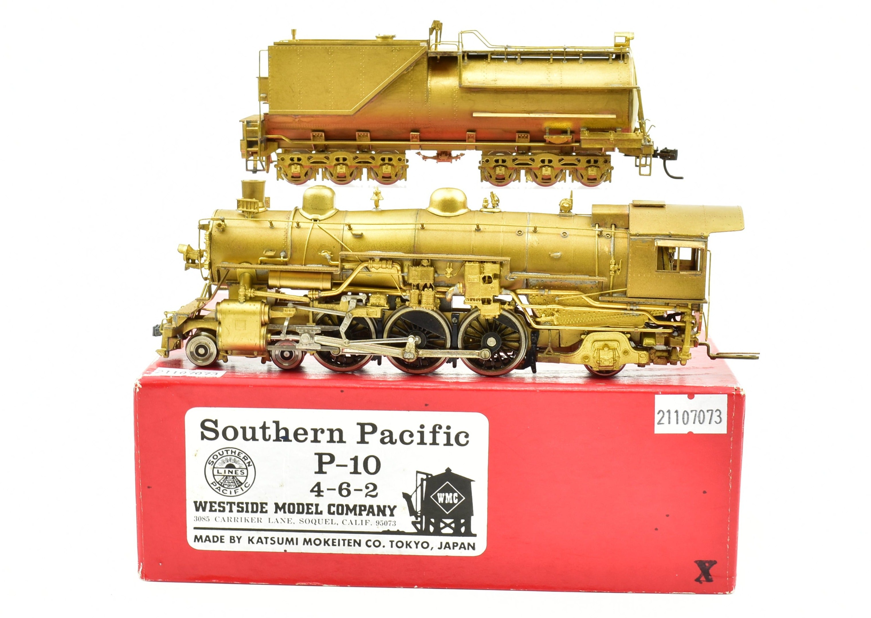HO Scale Brass Southern Pacific Class P - 10 4 - 6 - 2 Pacific Model by Westside