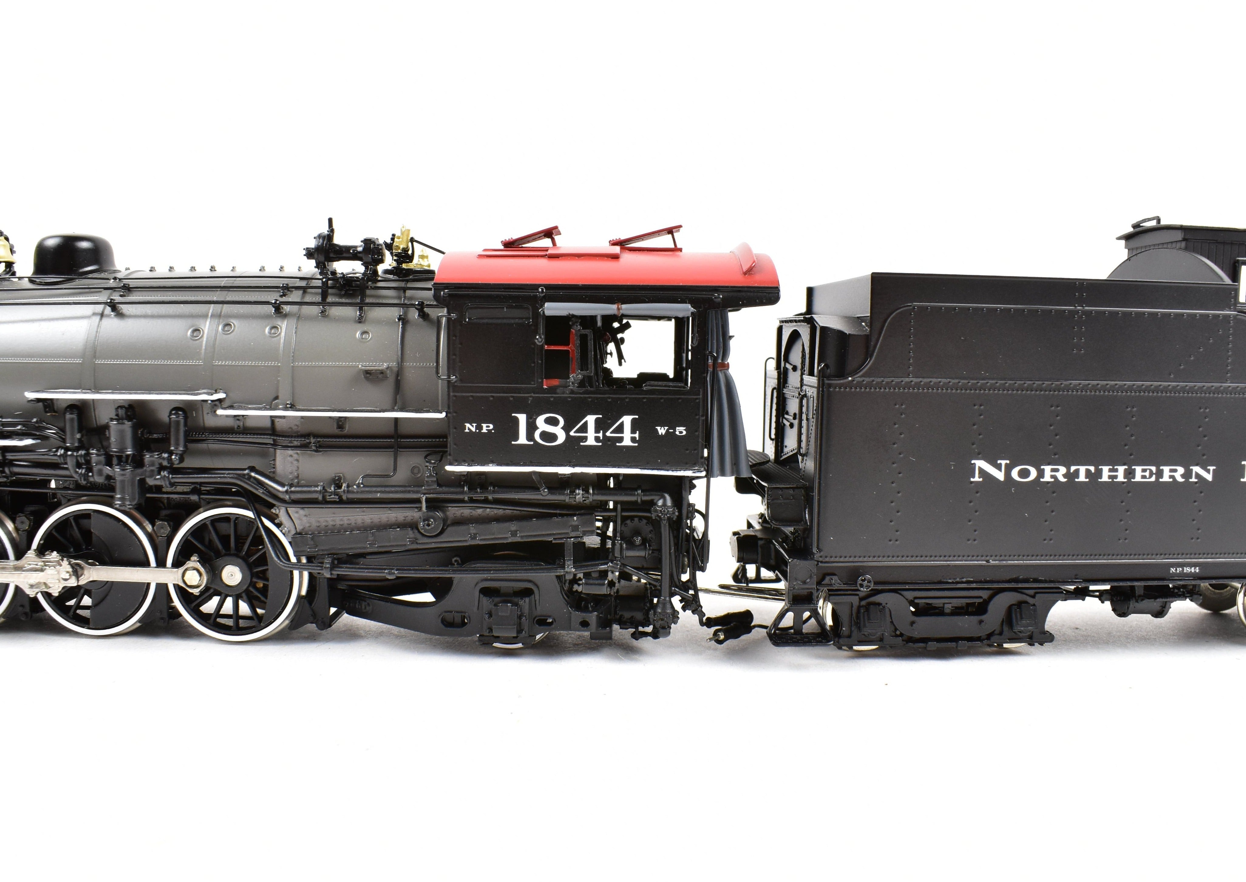 HO Scale Brass Model Train by W&R Enterprises - Northern Pacific Class W-5 2-8-2 Version 1, #1844 with Grey Boiler