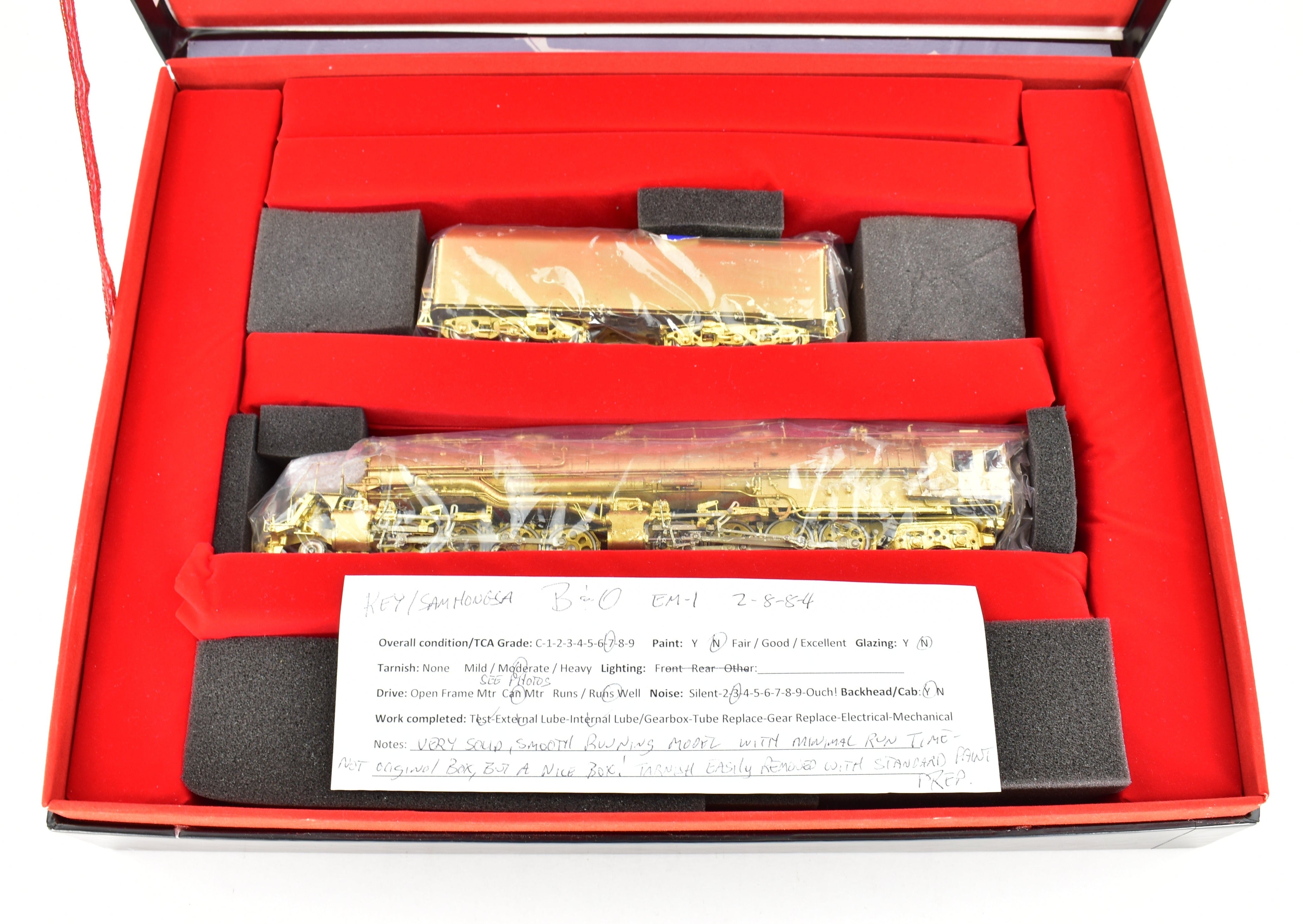 HO Brass Key Imports B&O Baltimore & Ohio EM-1 #7620 2-8-8-4 Classic Model in New Box