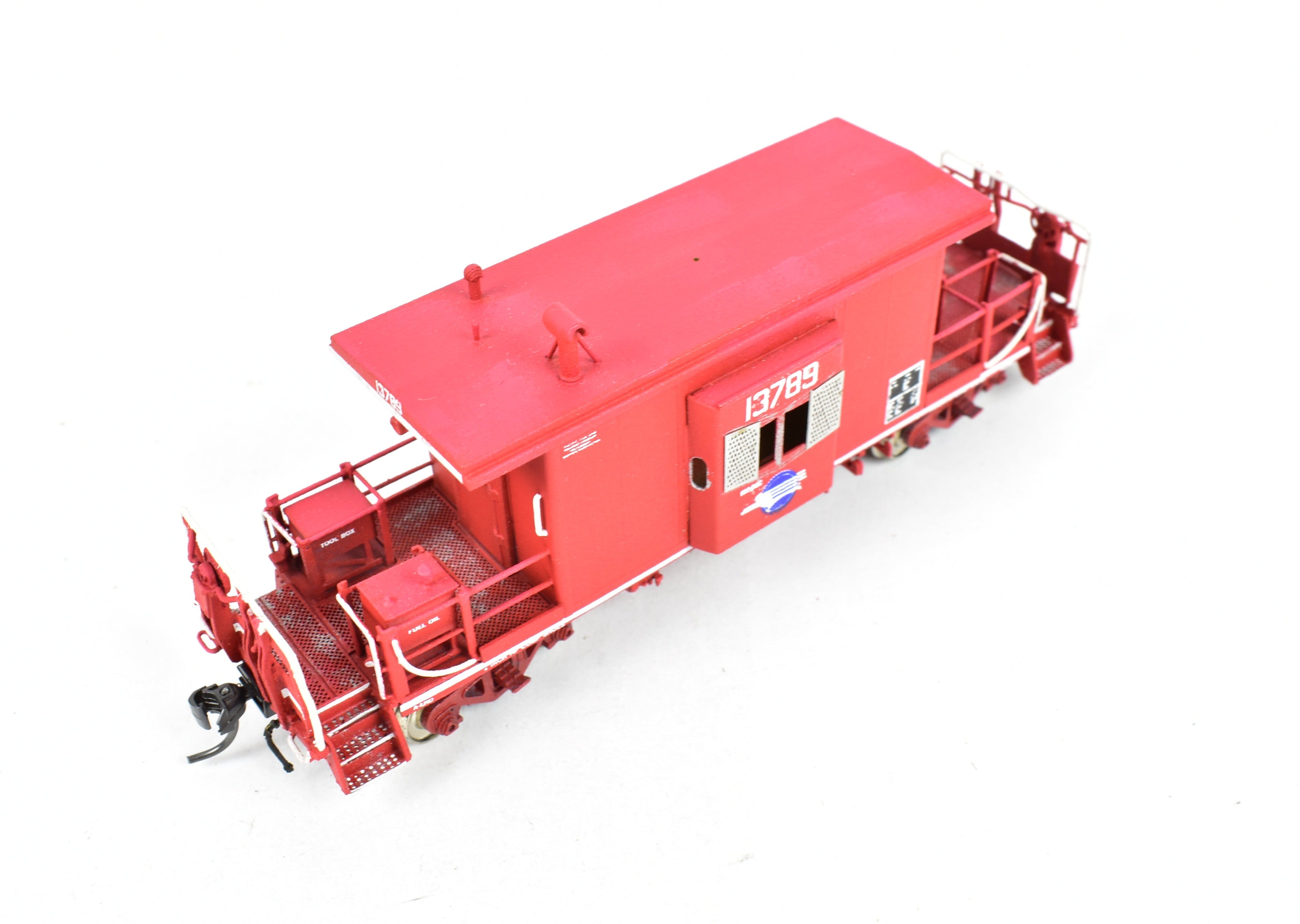 OMI HO Brass Missouri Pacific Bay Window Caboose with Small Side Windows, Custom Painted