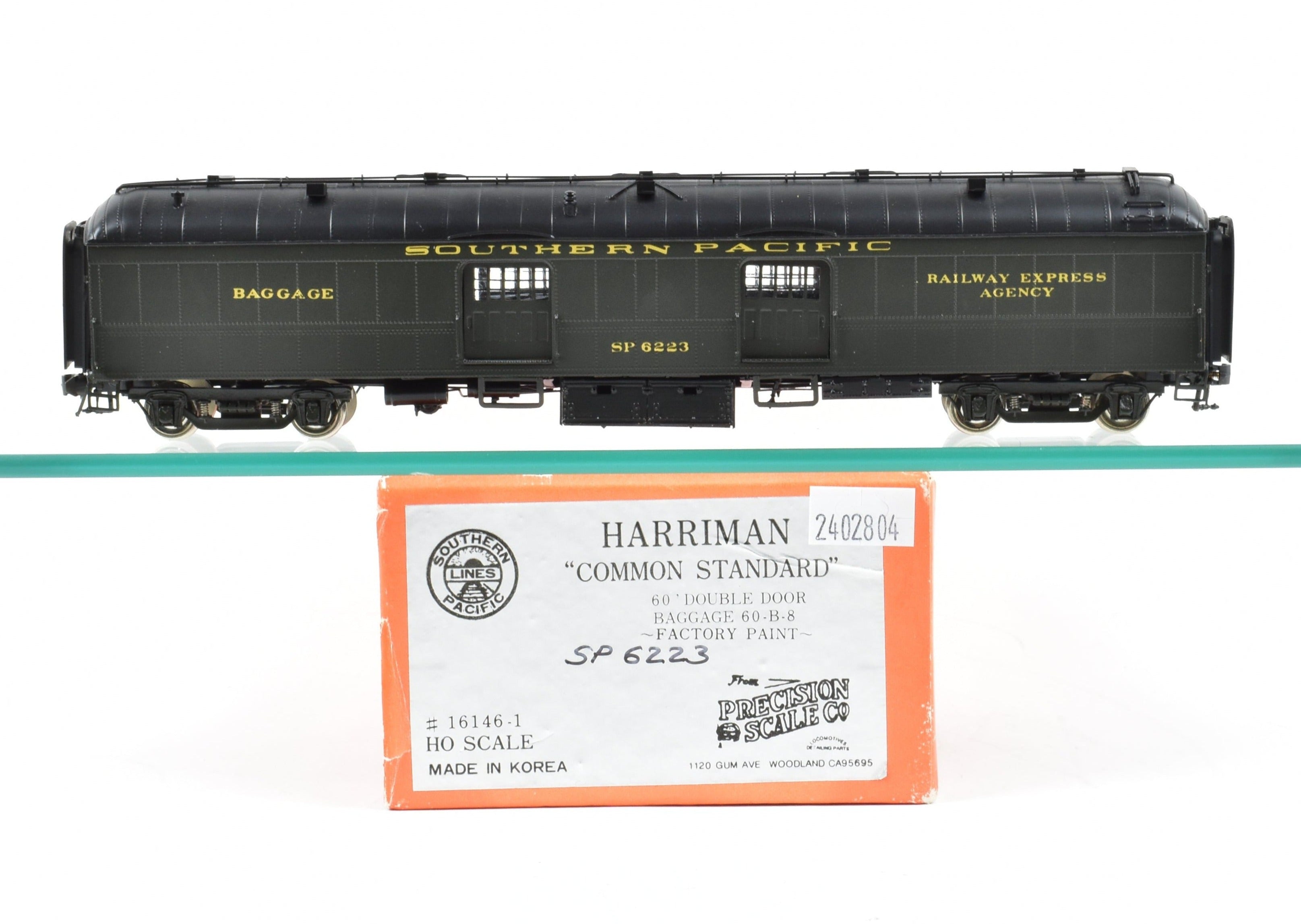 HO Scale Brass Precision Double Door Baggage Car SP CS 60-B-8 #6223