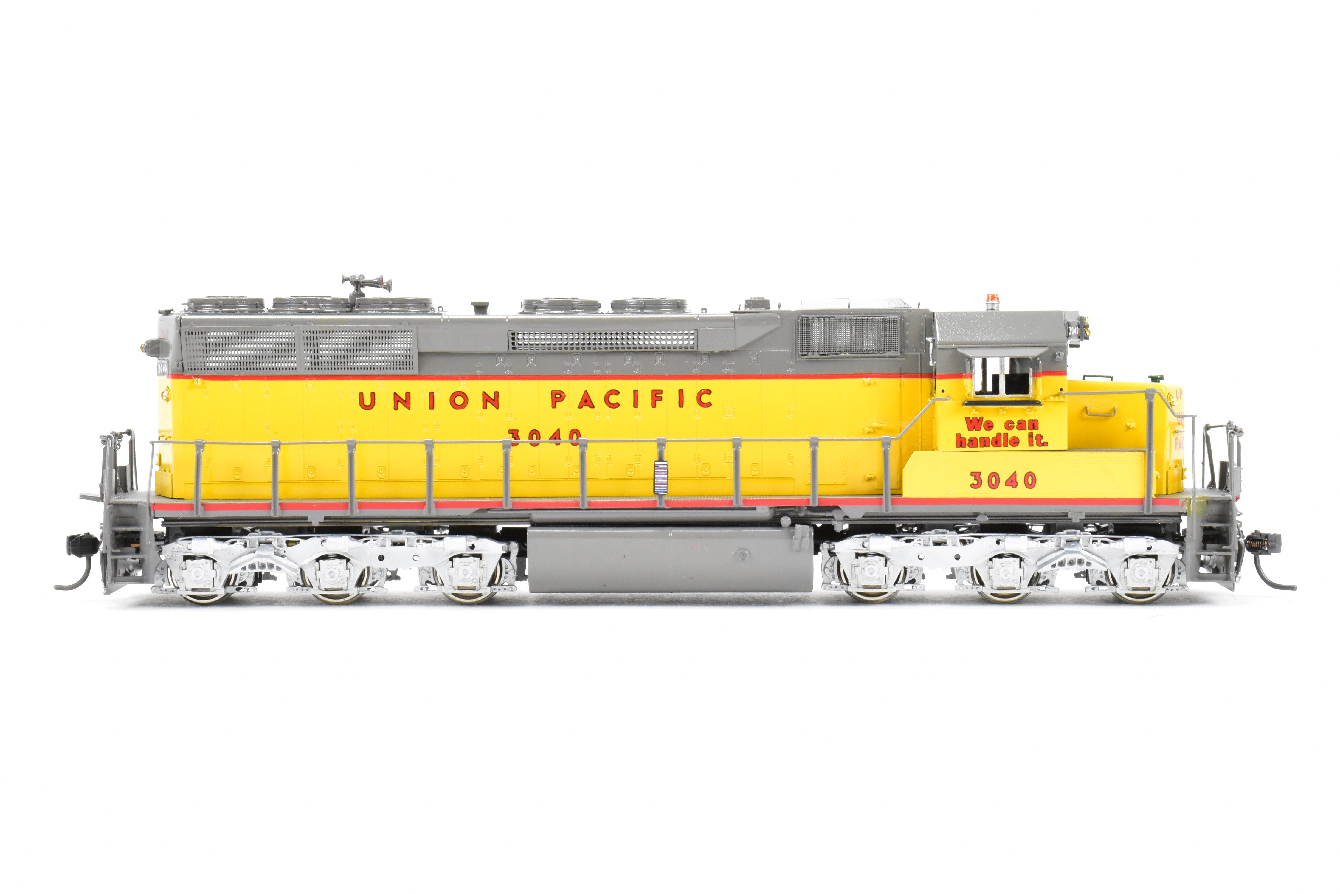 HO Scale Brass Model Train - Overland Models Inc. Union Pacific EMD SD40X Locomotives Nos. 3040 - 3045 with Flared Radiators, Featuring CP #3040