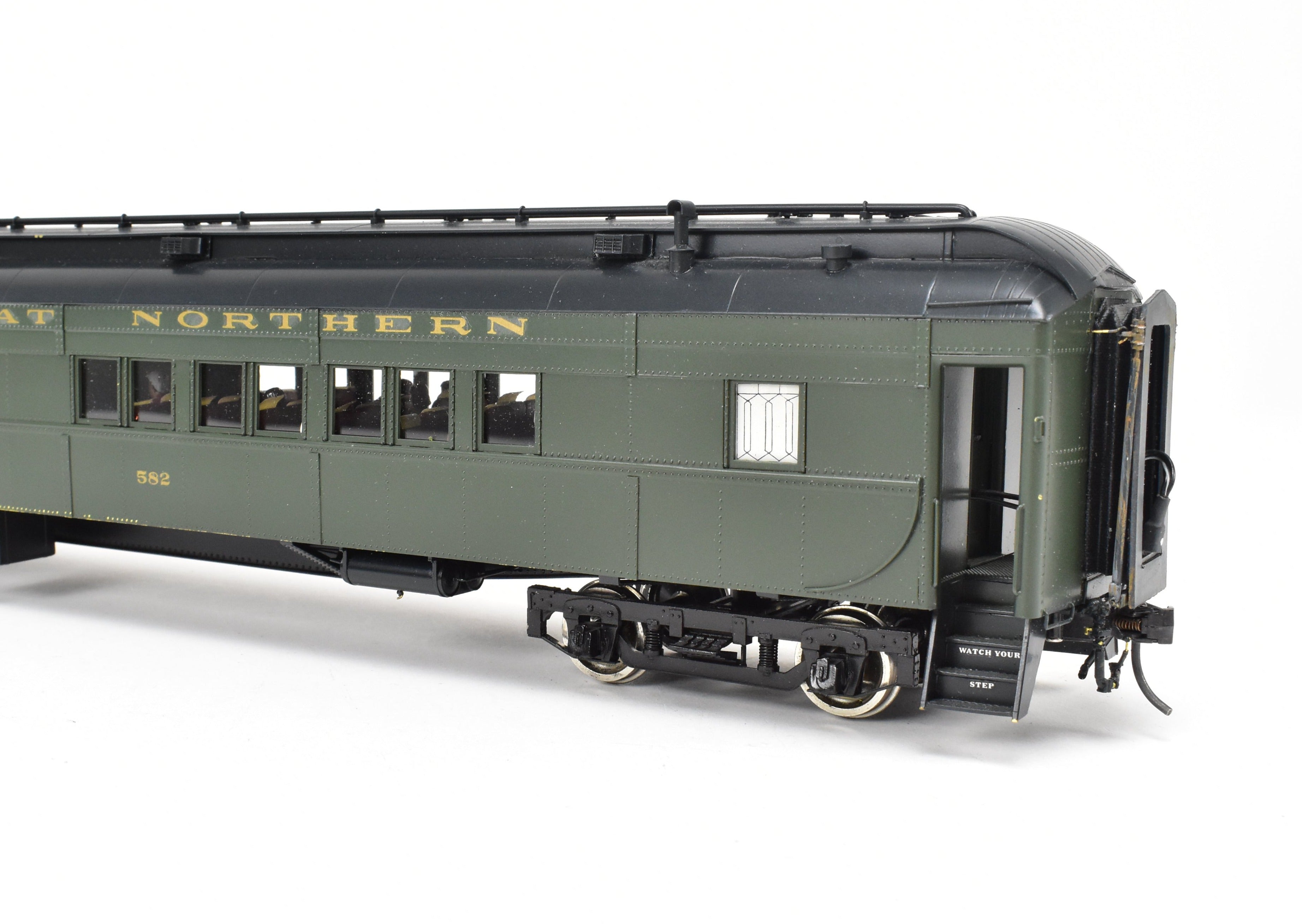 O Scale 1:48th Oriental Limited Great Northern H.W Combine/Caboose Model - Brass, Custom - Finished, Numbered 582