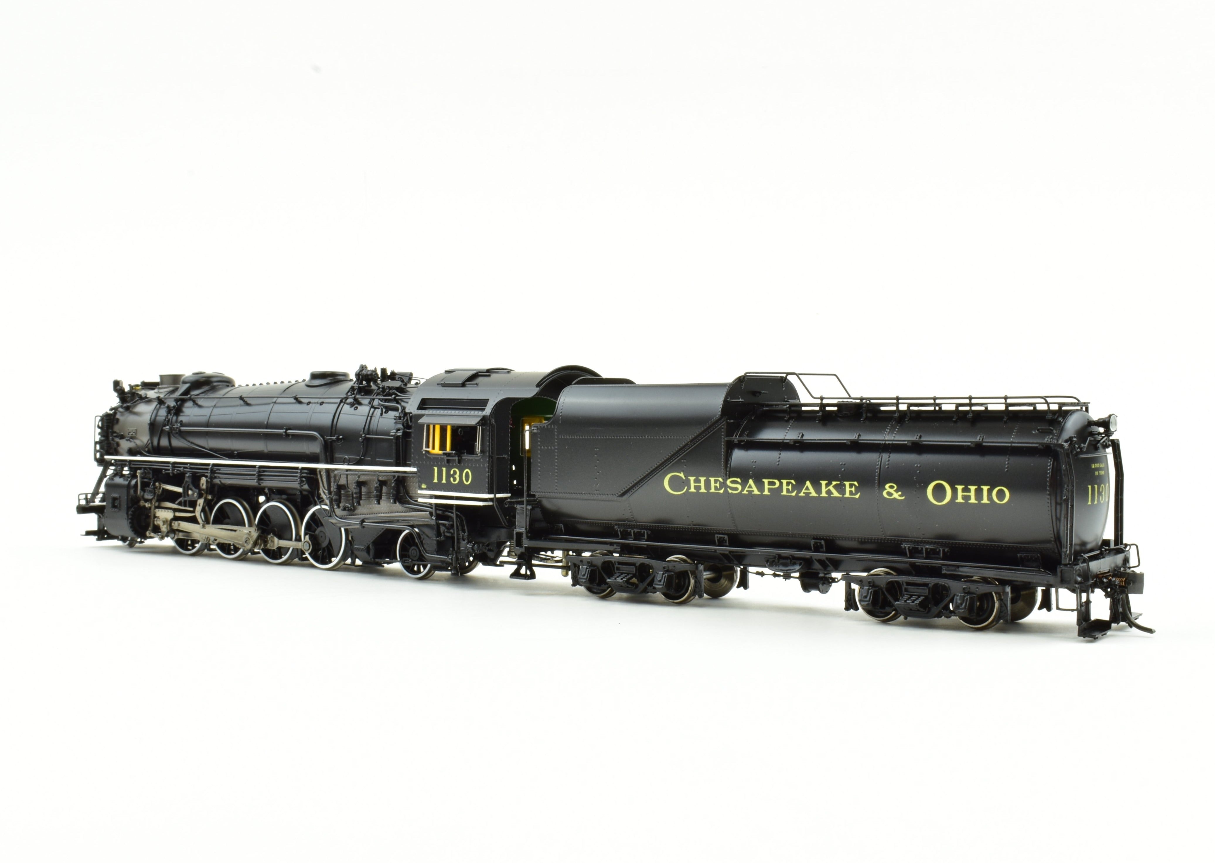 HO Scale Brass Division Point Chesapeake & Ohio K1 2-8-2 Factory Painted Locomotive Model #1130
