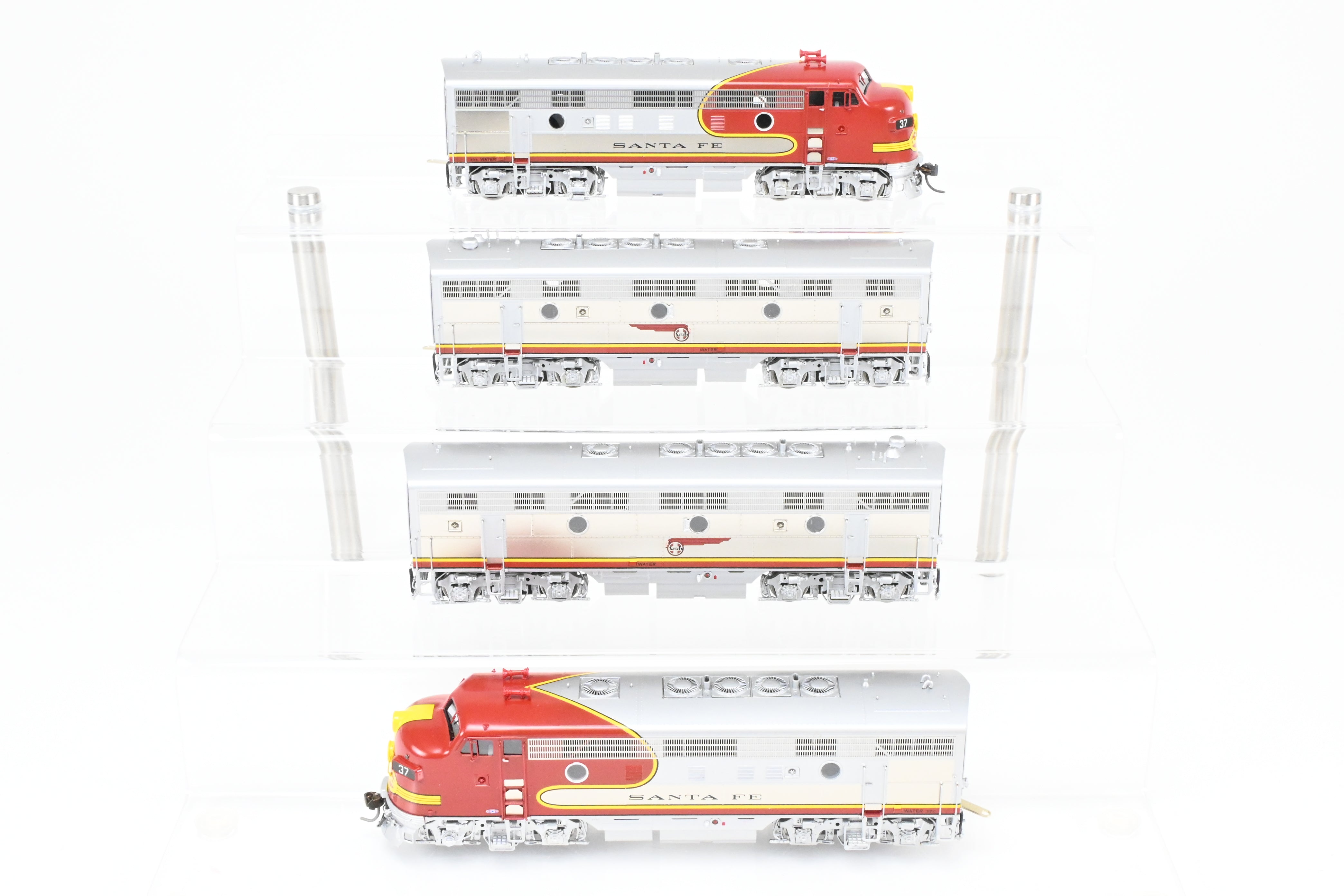 Challenger Imports ATSF Santa Fe Passenger Service HO Brass EMD F7 A/B/B/A Set