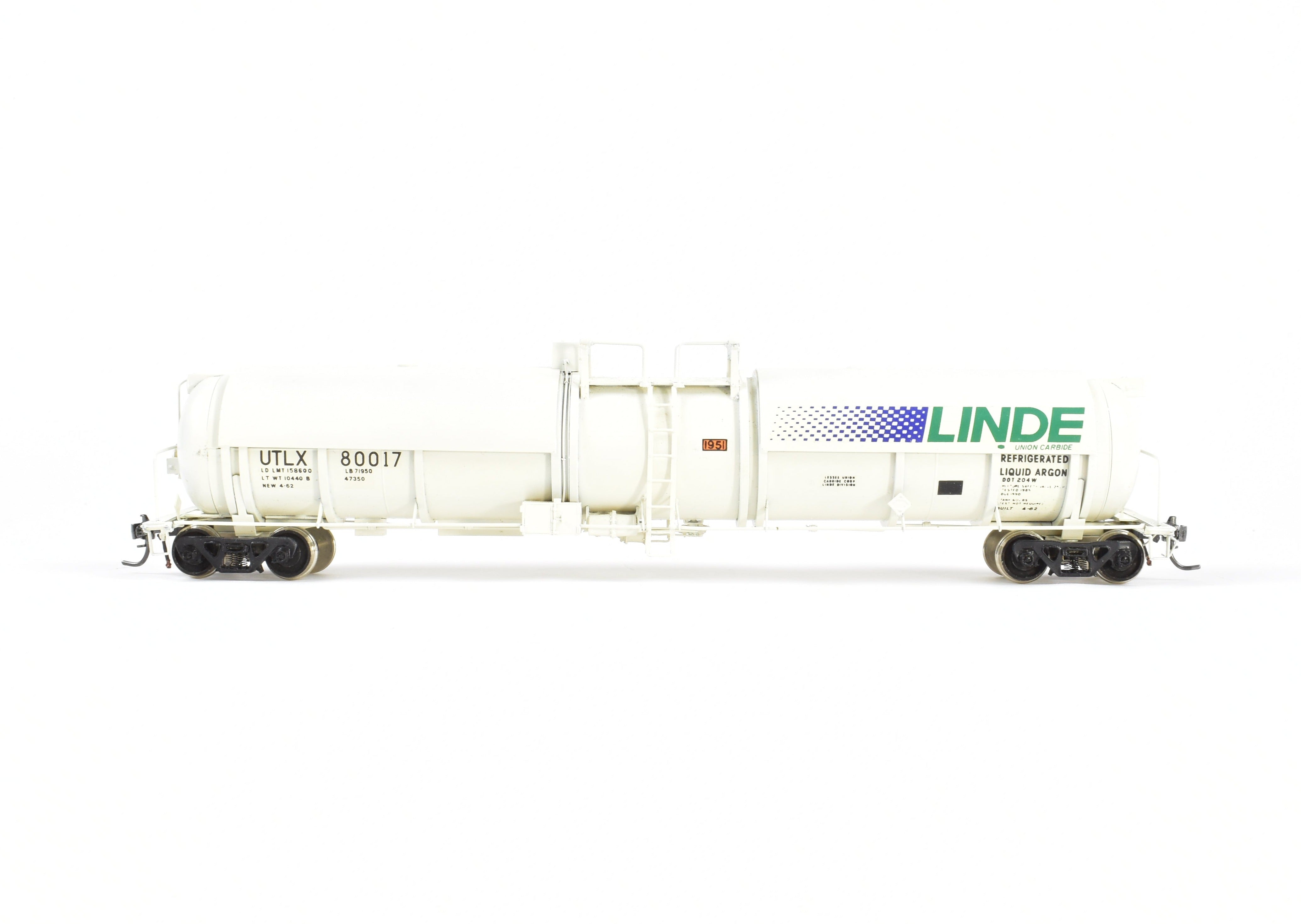HO Brass OMI Overland Models Liquid Argon Tank Car #80017