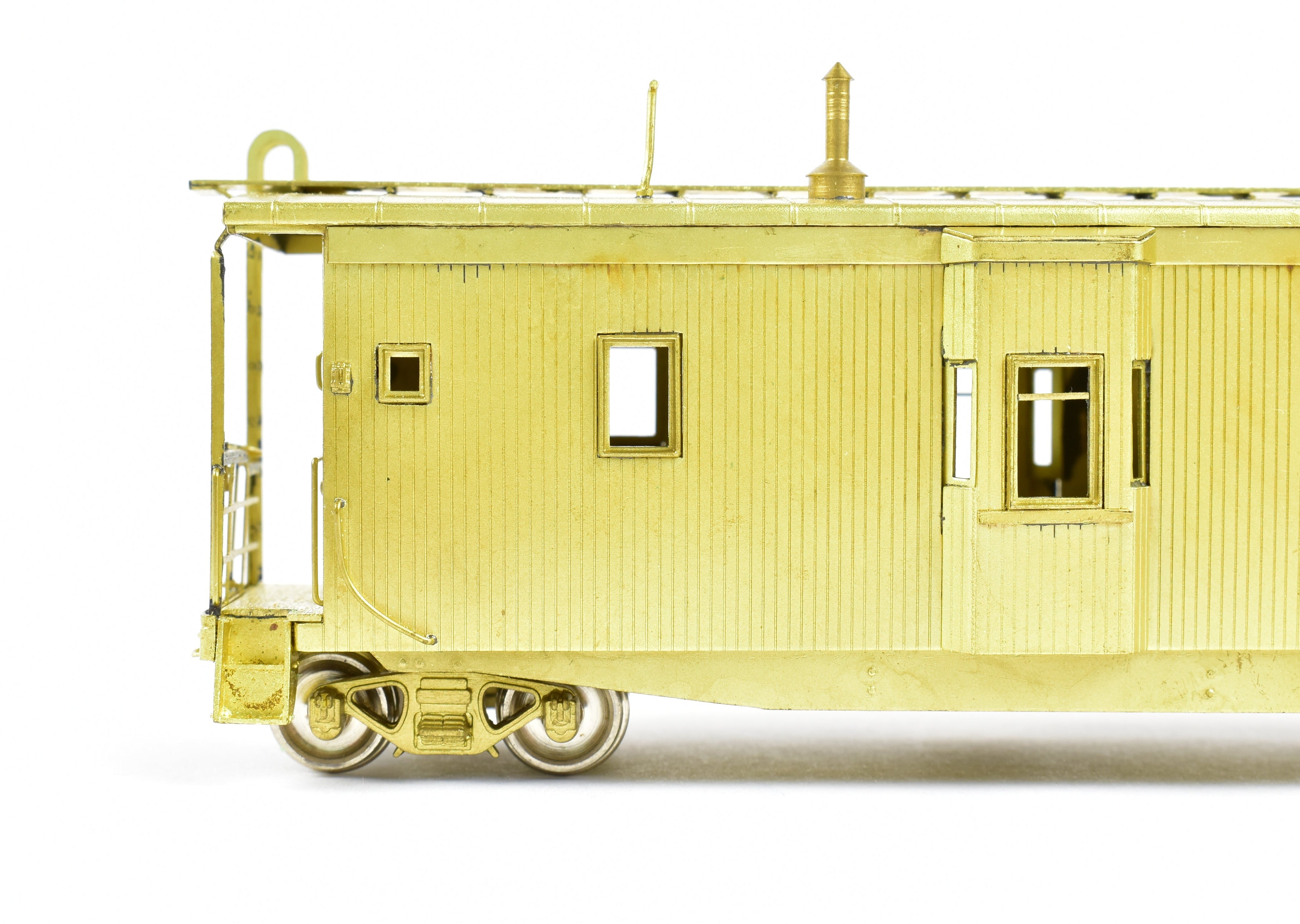HO Scale Brass Northern Pacific Wood Bay Window Caboose Model #10506 - 10594 by Overland Models, Inc. (OMI)