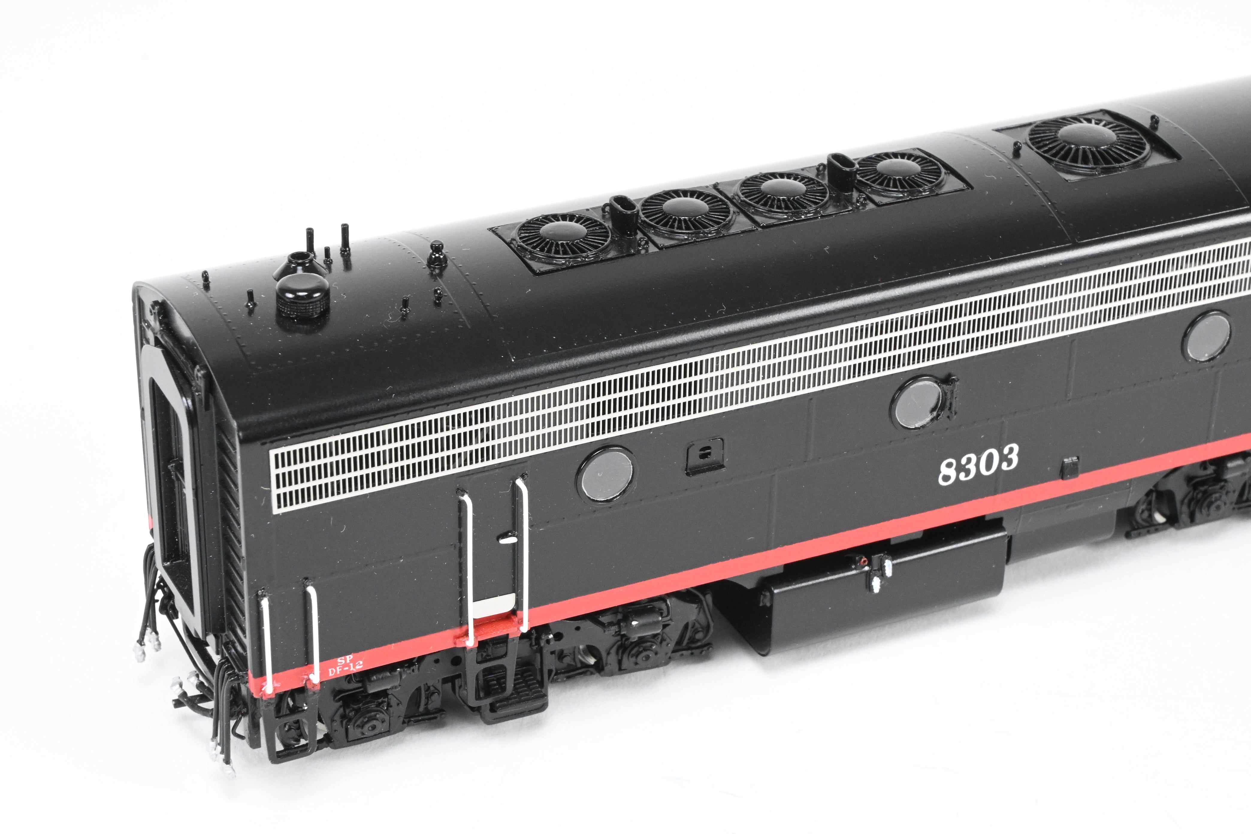 HO Scale Brass EMD FP7A/F7B Set in SP Black Widow Scheme